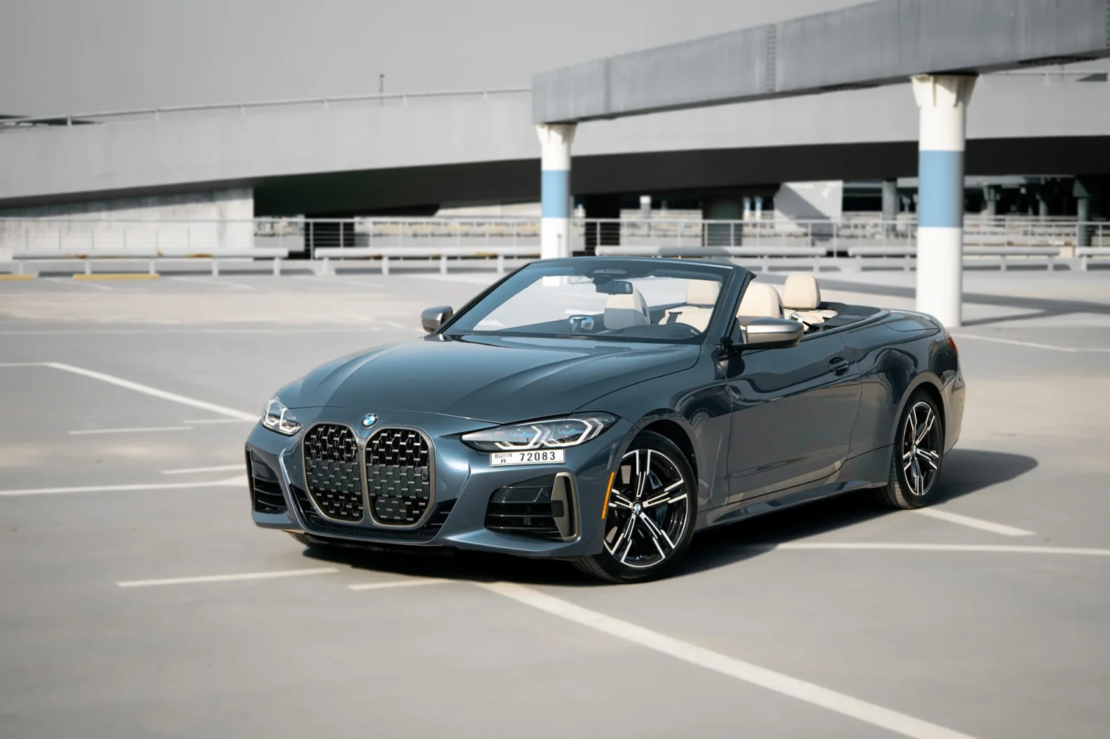 Rent BMW 4-Series M440 Blue 2021 in Abu Dhabi - 2 