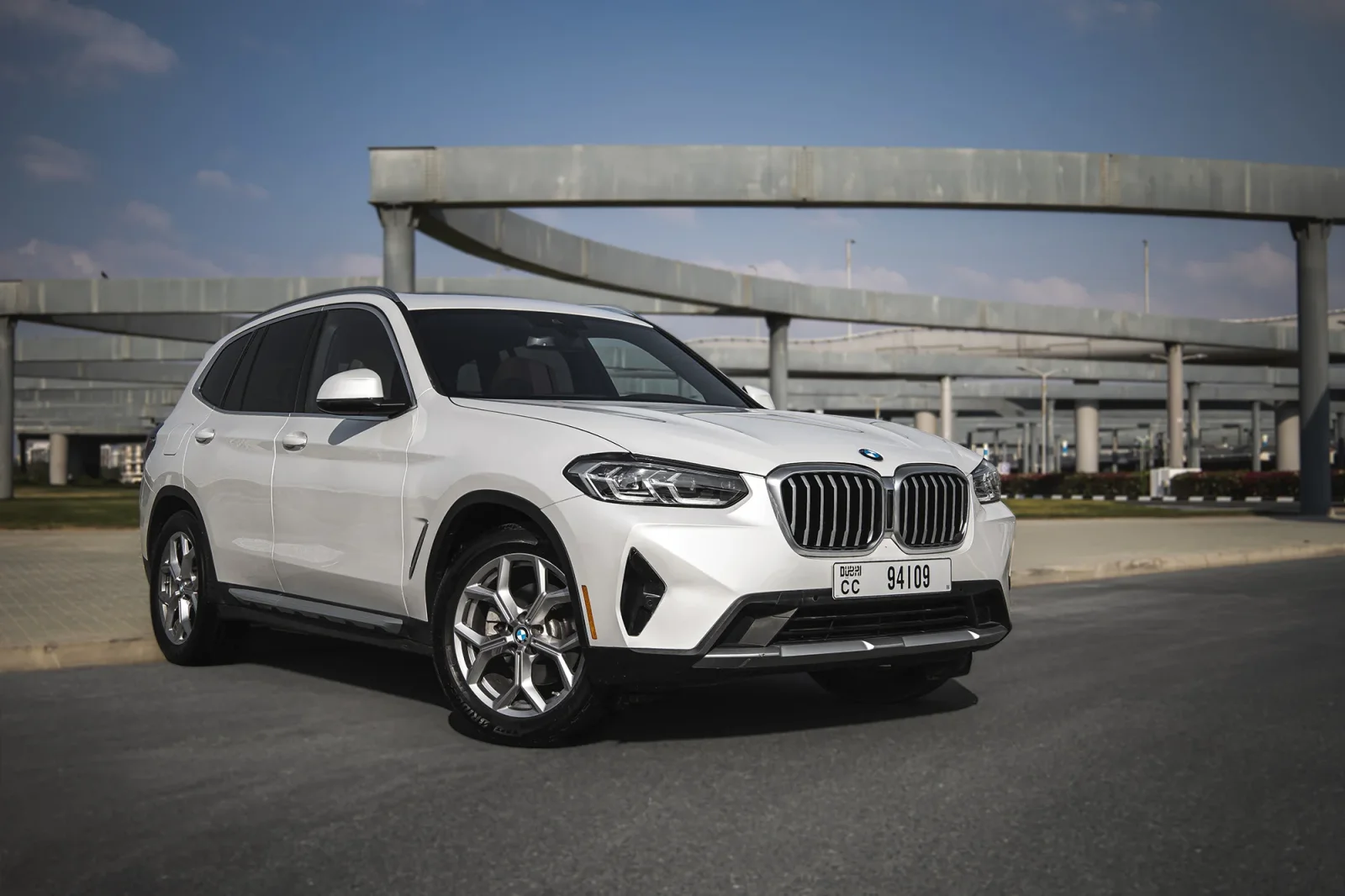 Rent BMW X3  White 2022 in Abu Dhabi