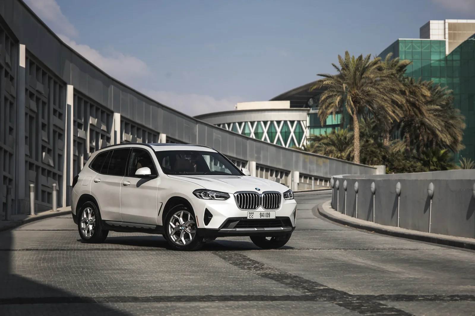 Rent BMW X3  White 2022 in Abu Dhabi - 11 