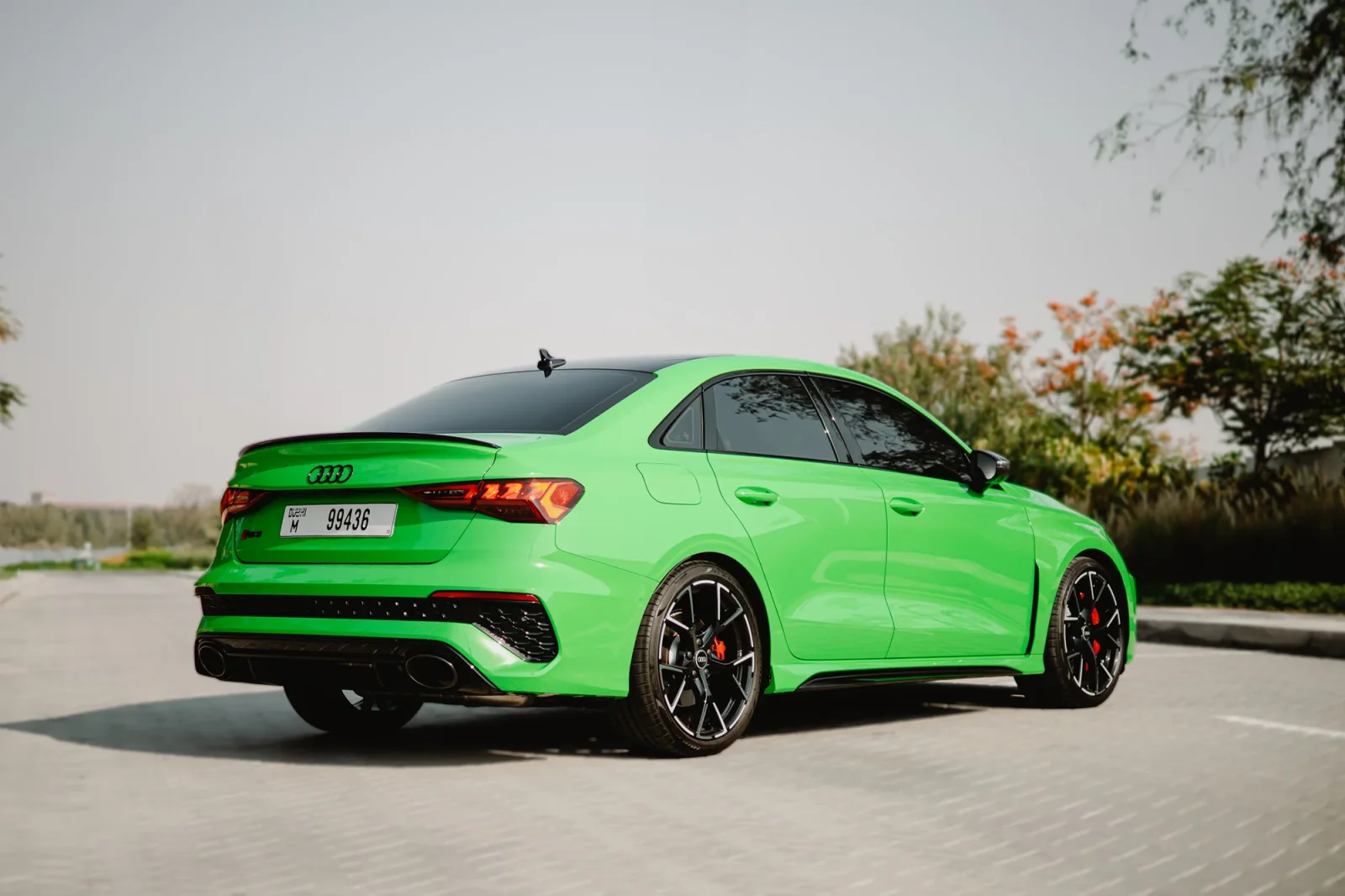 Rent Audi RS3  Green 2023 in Abu Dhabi - 14 