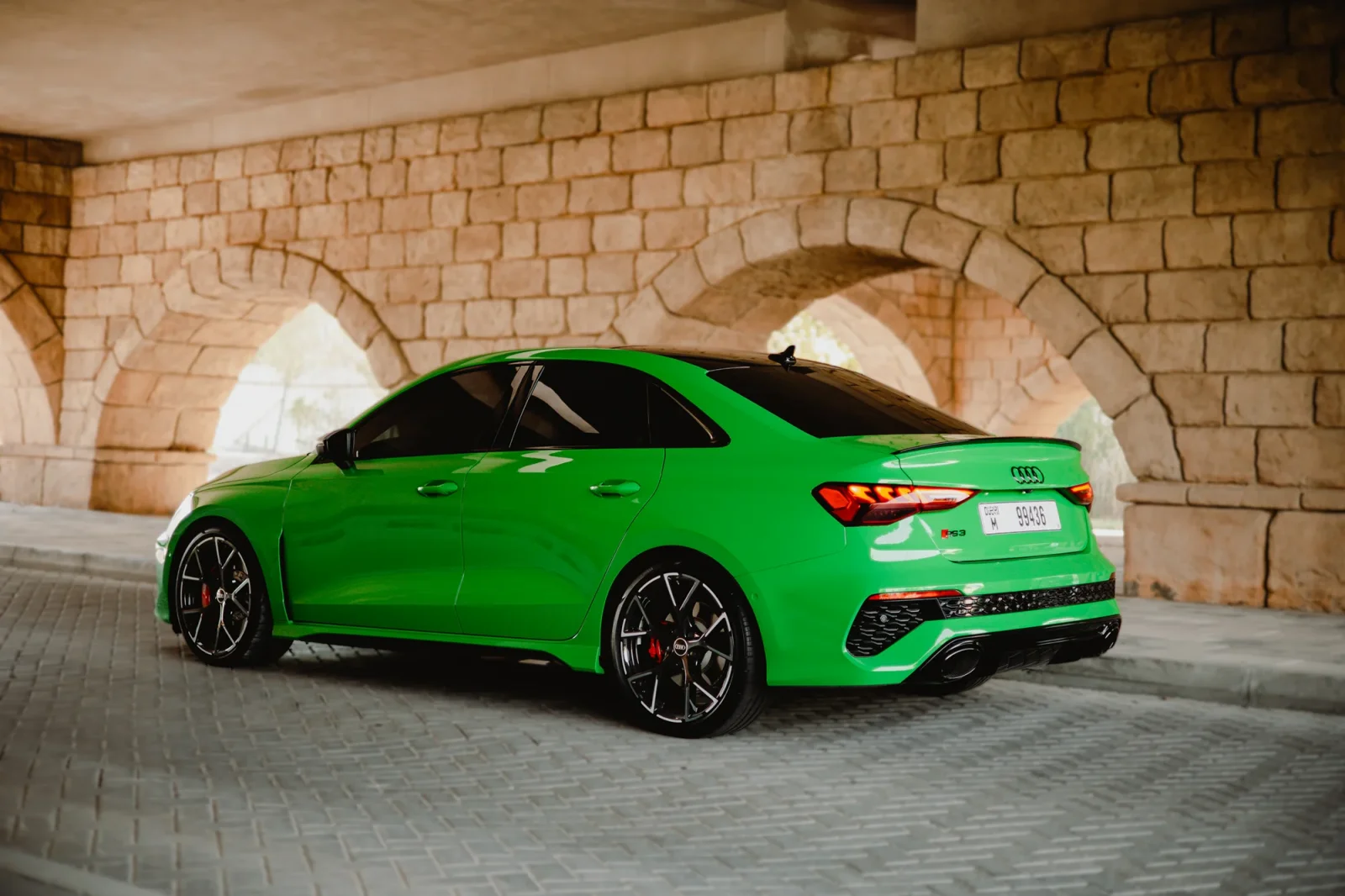 Rent Audi RS3  Green 2023 in Abu Dhabi - 10 