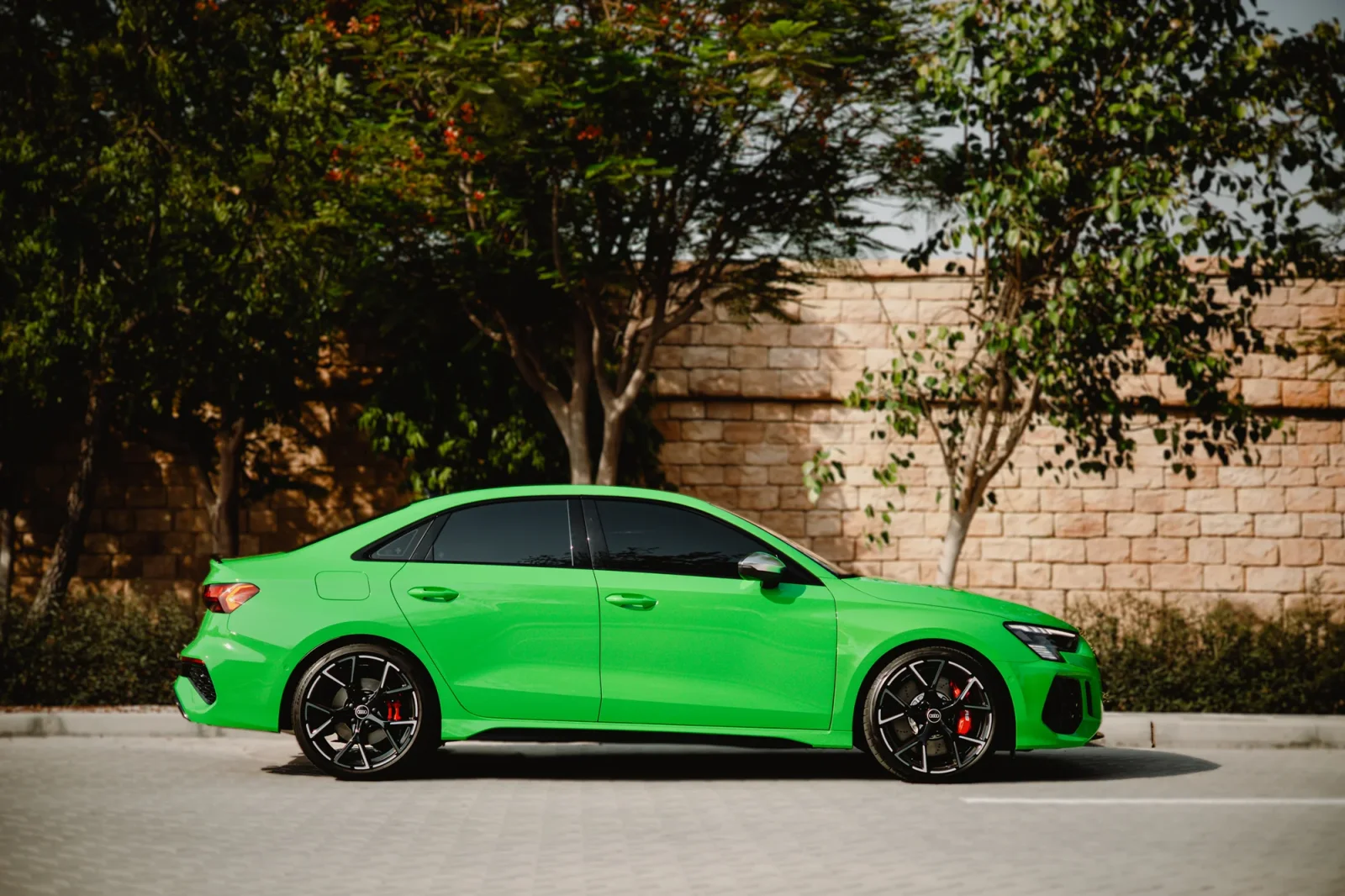 Rent Audi RS3  Green 2023 in Abu Dhabi - 17 