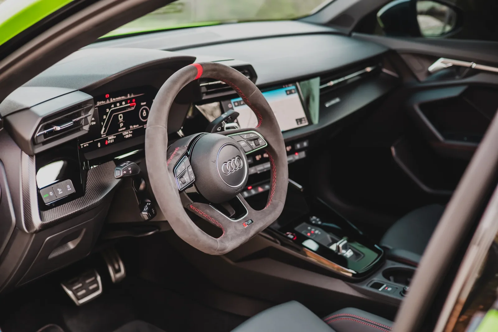 Rent Audi RS3  Green 2023 in Abu Dhabi - 5 