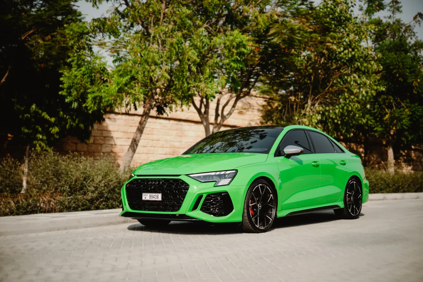 Rent Audi RS3  Green 2023 in Abu Dhabi - 13 