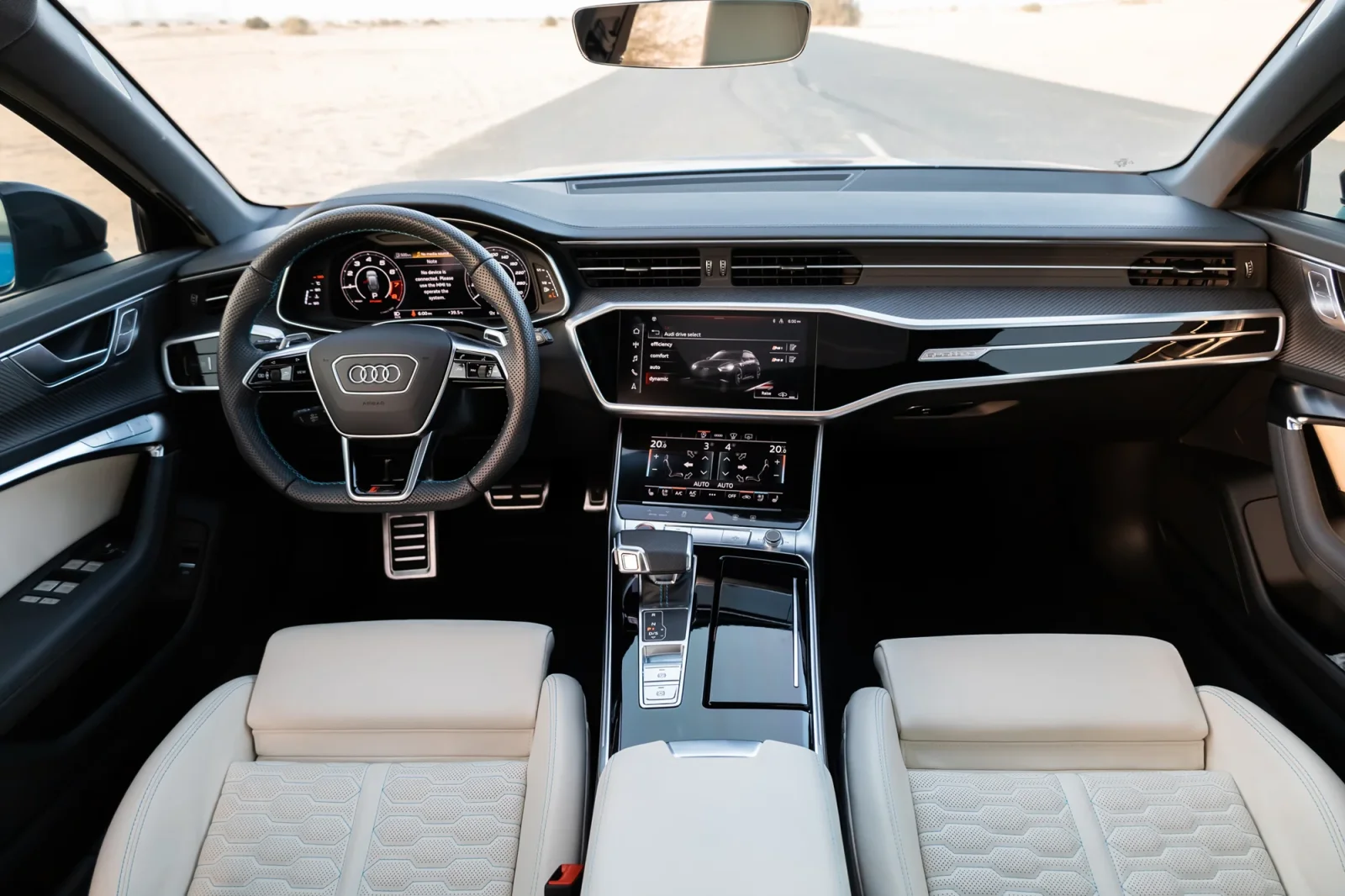 Miete Audi RS6  Blau 2023 in der Abu Dhabi - 4 