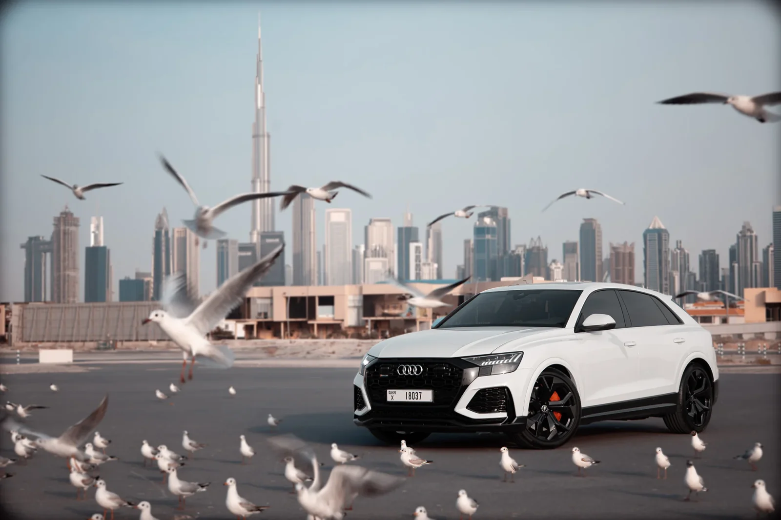 Kiralık Audi RS Q8  Beyaz 2023 içinde Abu Dhabi - 2 
