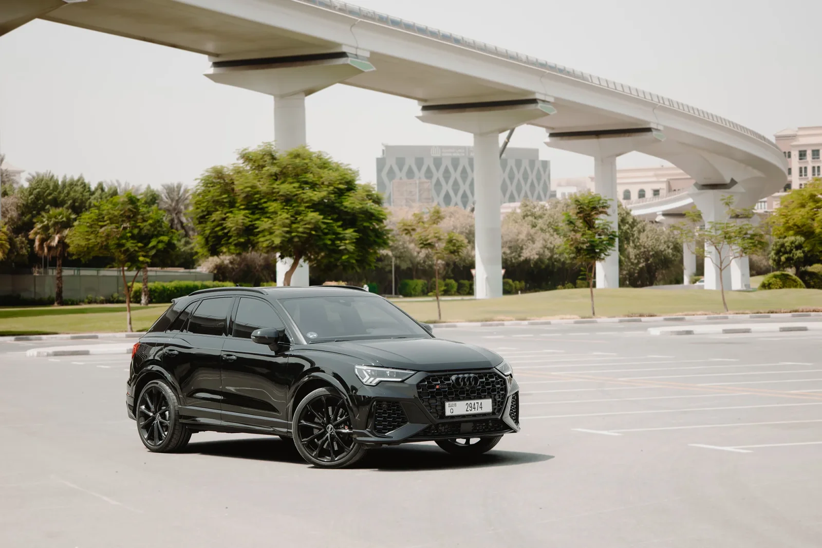 Rent Audi Q3 RS Black 2023 in Abu Dhabi - 2 