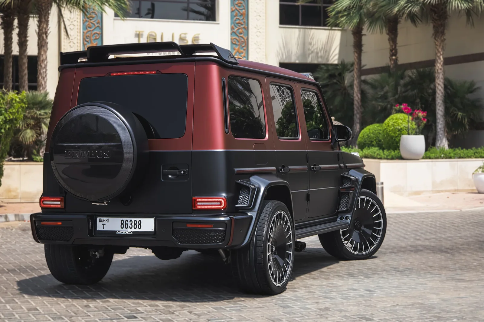 Rent Mercedes-Benz G-Class  BRABUS 800  Black 2021 in Abu Dhabi - 11 
