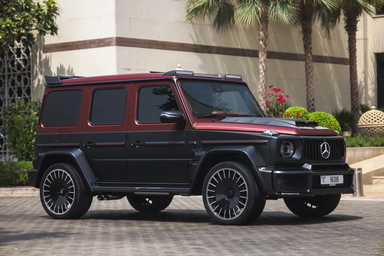 Rent Mercedes-Benz G-Class  BRABUS 800  Black 2021 in Abu Dhabi - 10 