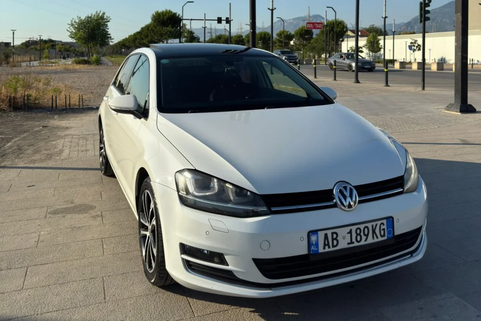 Rent Volkswagen Golf 7 White 2015 in Tirana