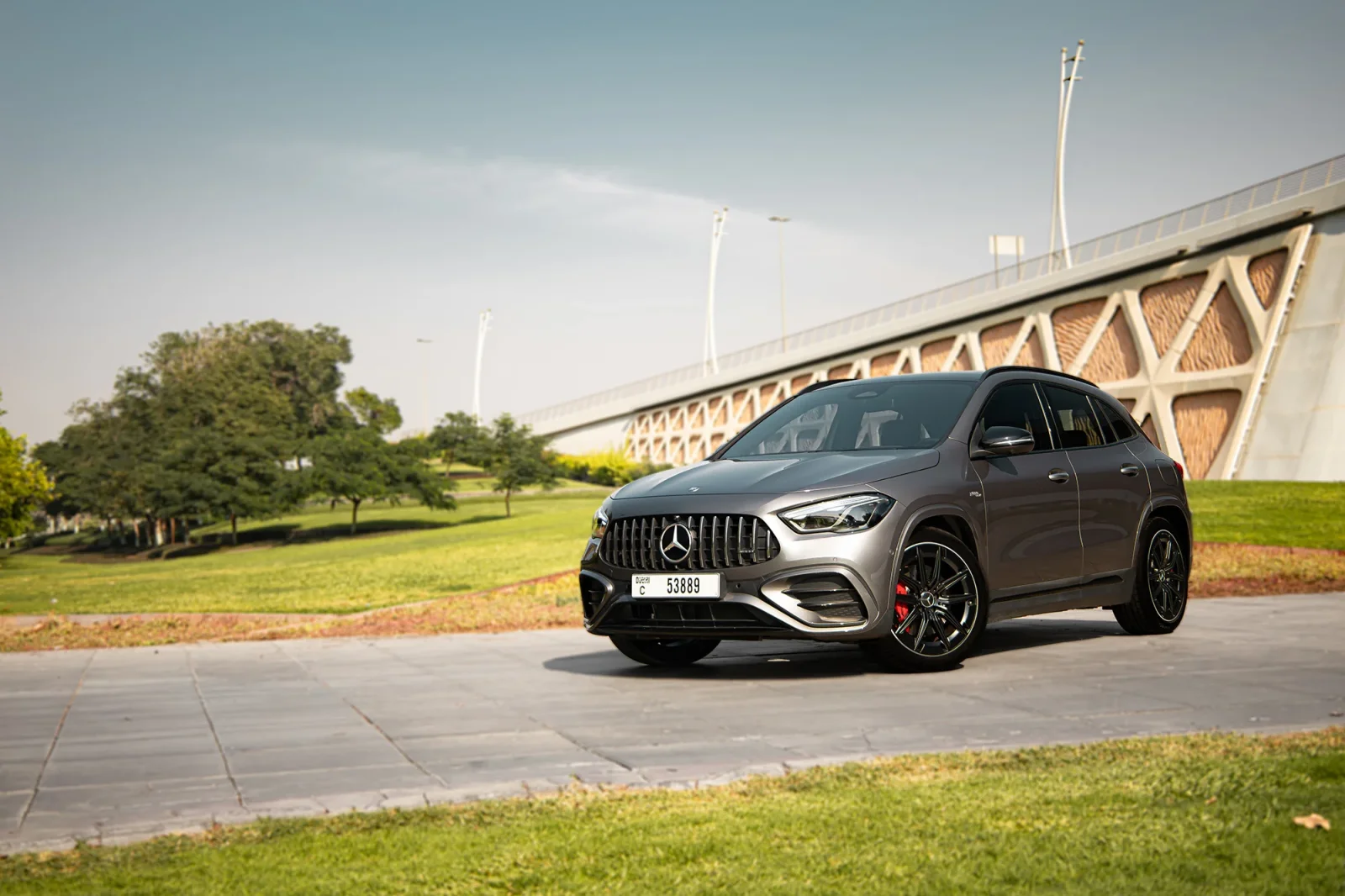 Rent Mercedes-Benz GLA-Class 35 AMG Grey 2025 in Abu Dhabi