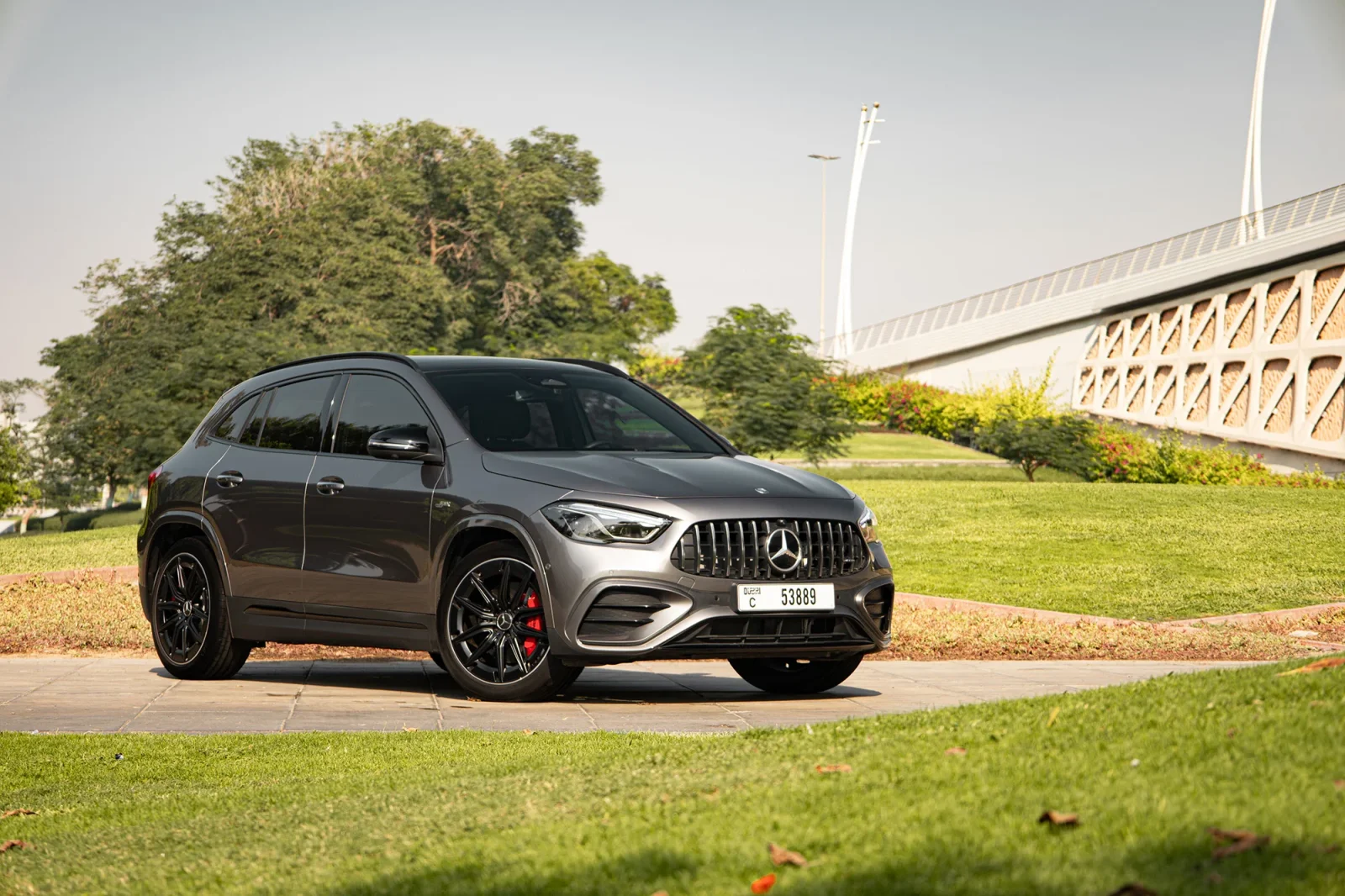 Rent Mercedes-Benz GLA-Class 35 AMG Grey 2025 in Abu Dhabi - 3 