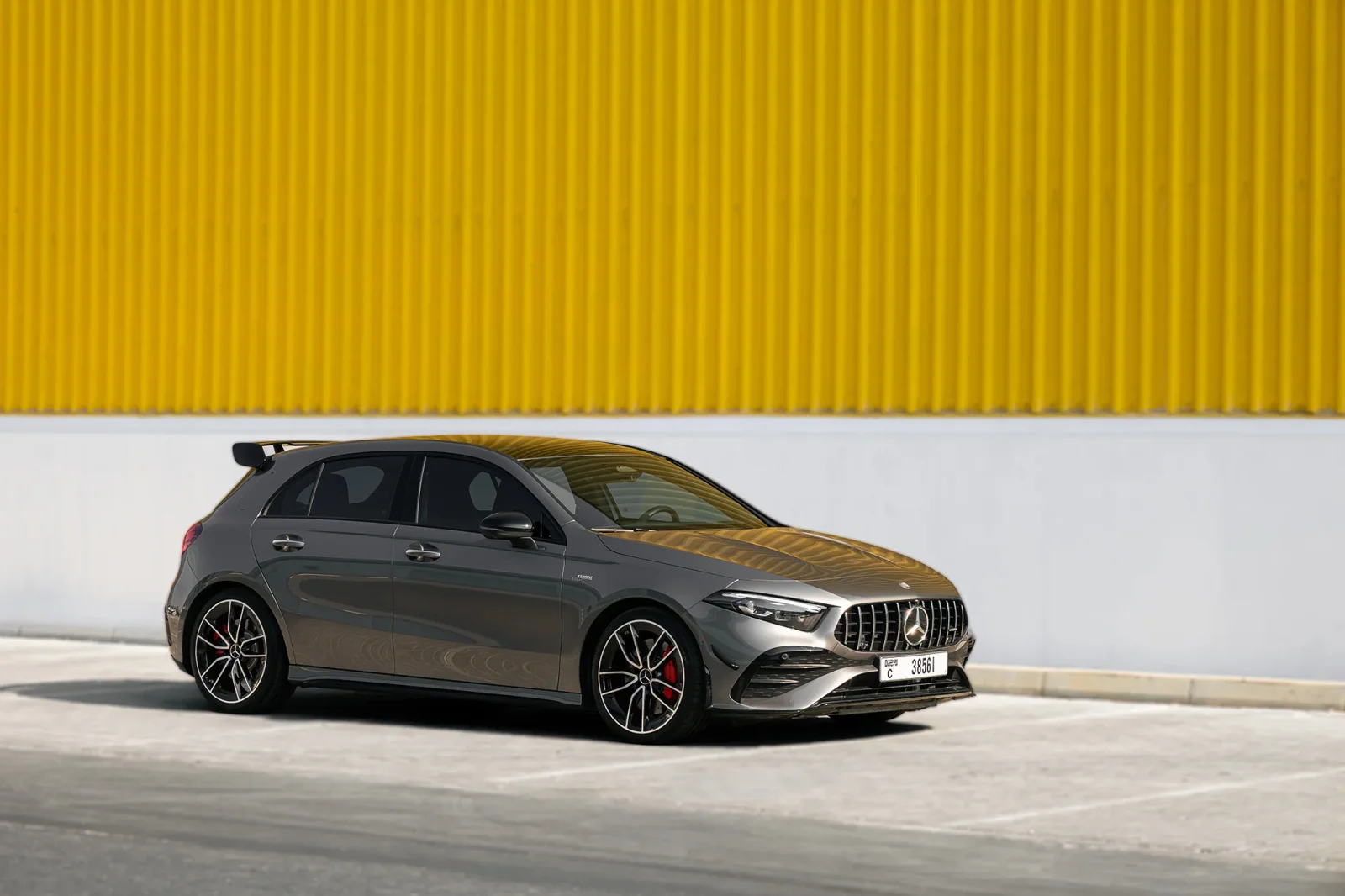 Rent Mercedes-Benz A-Class 35 AMG Grey 2025 in Abu Dhabi - 16 