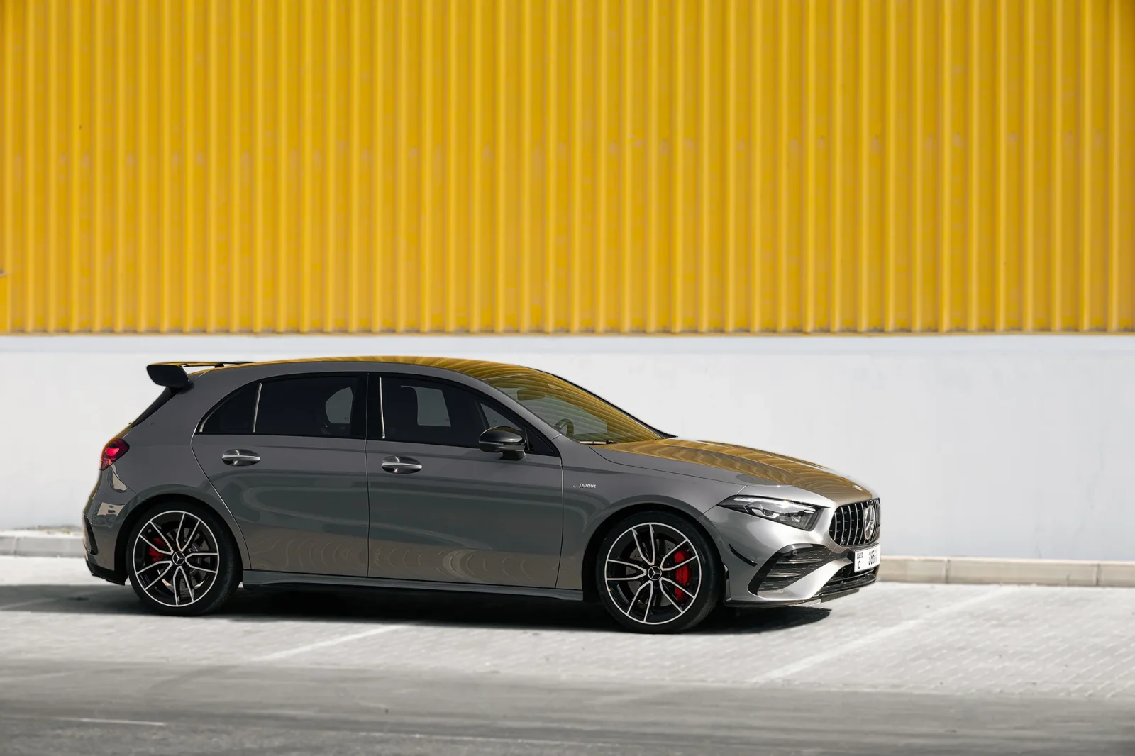 Rent Mercedes-Benz A-Class 35 AMG Grey 2025 in Abu Dhabi - 11 