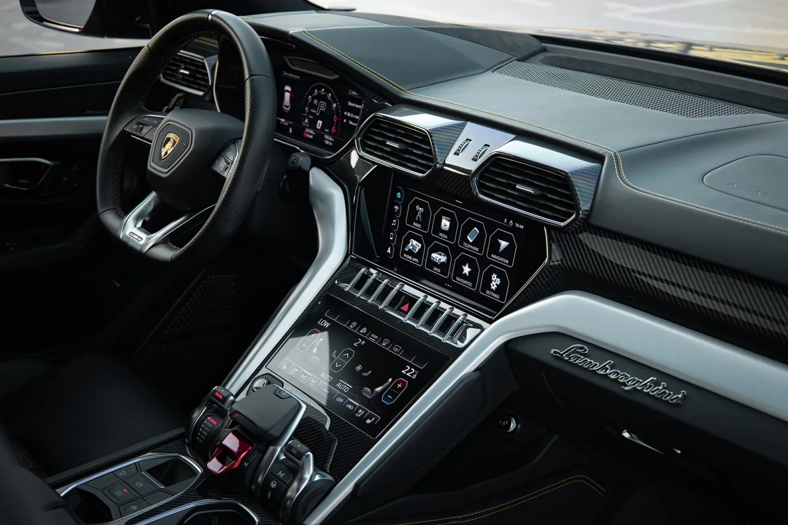 Rent Lamborghini Urus  Black 2022 in Abu Dhabi - 5 