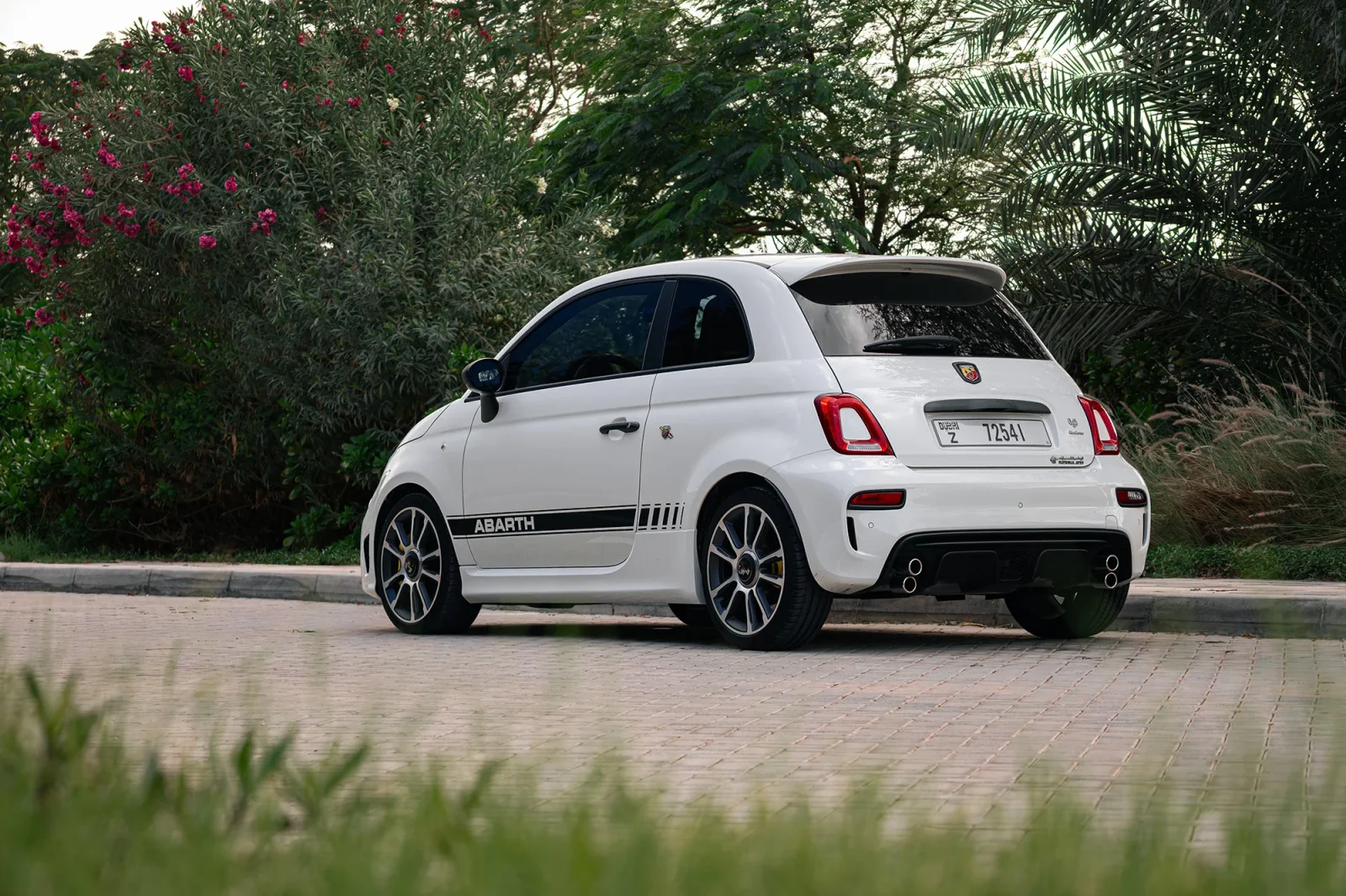 Rent Abarth 695 Turismo White 2024 in Abu Dhabi - 9 