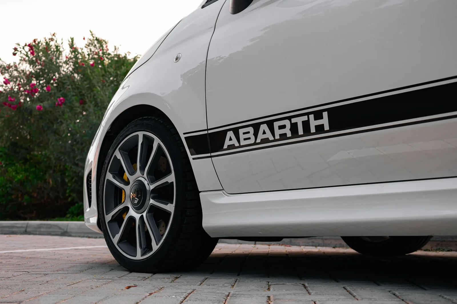 Rent Abarth 695 Turismo White 2024 in Abu Dhabi - 13 