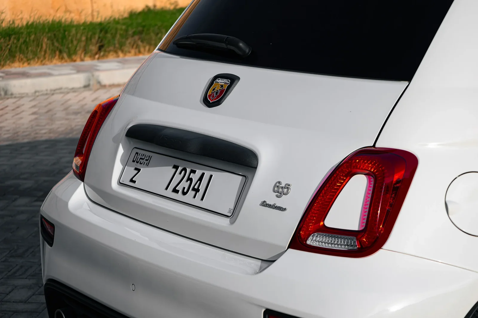 Rent Abarth 695 Turismo White 2024 in Abu Dhabi - 12 