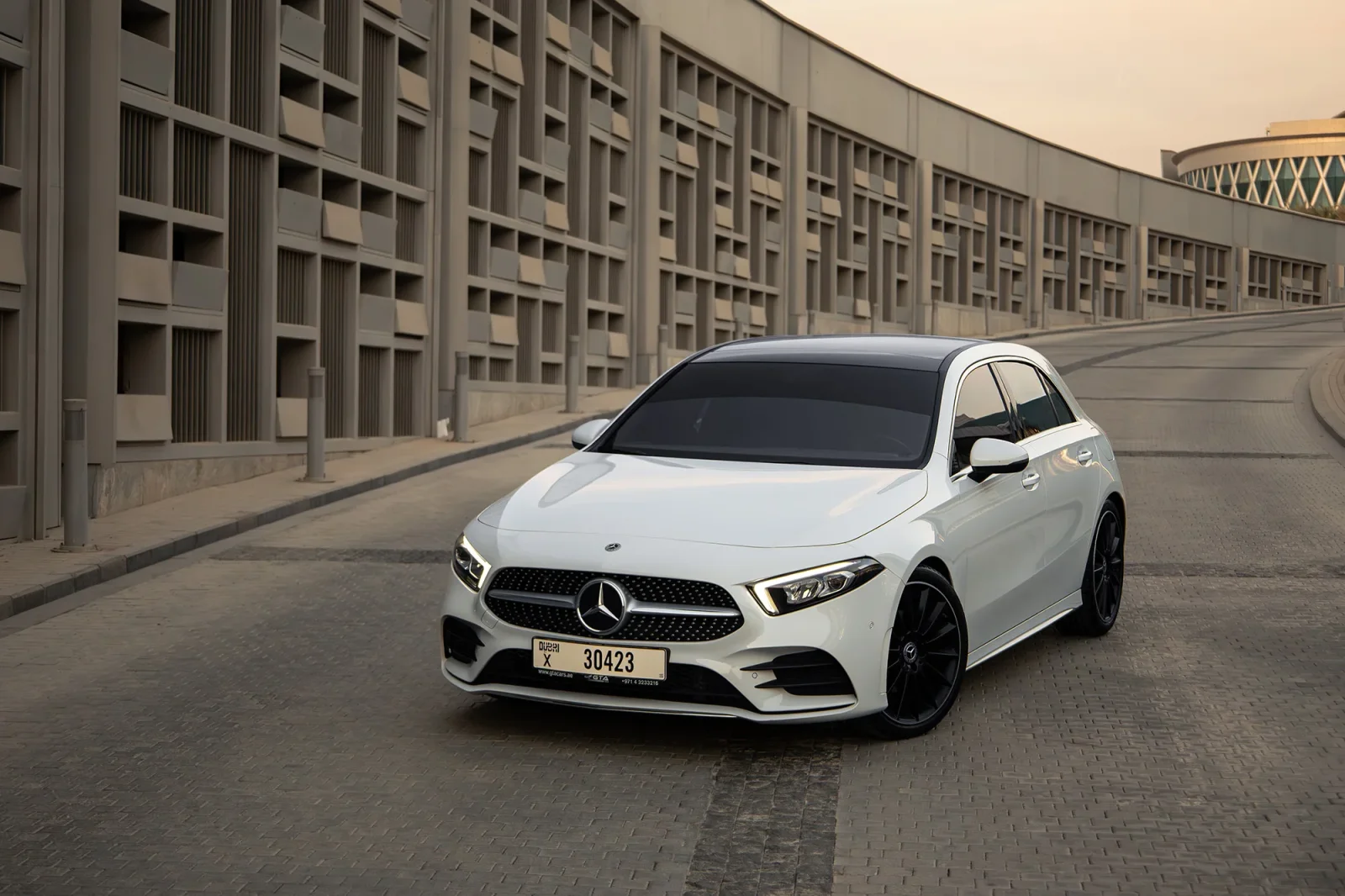 Rent Mercedes-Benz A-Class 200 White 2023 in Abu Dhabi - 2 