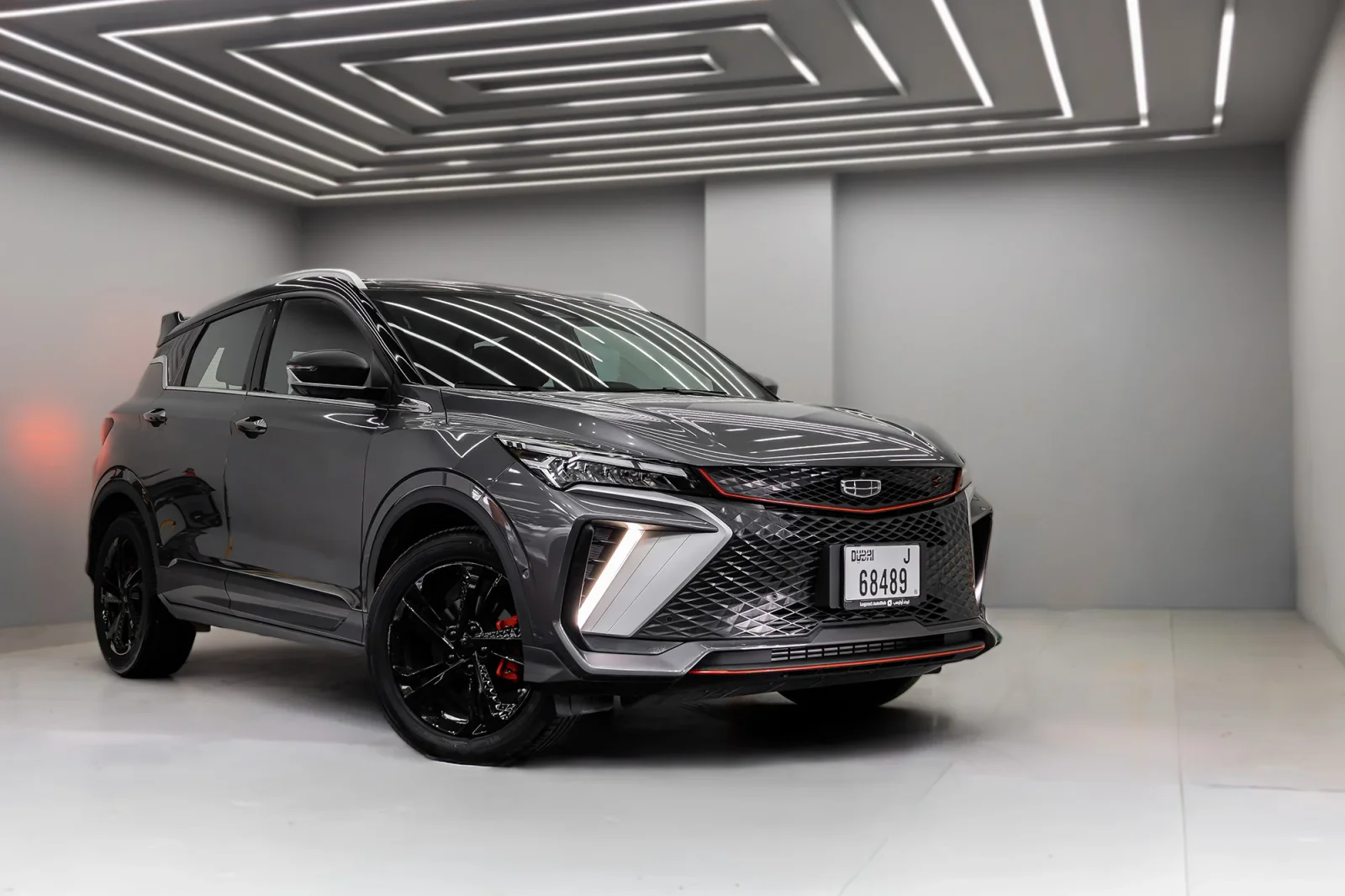 Loyer Geely Coolray GF Gris 2024 en Abou Dabi