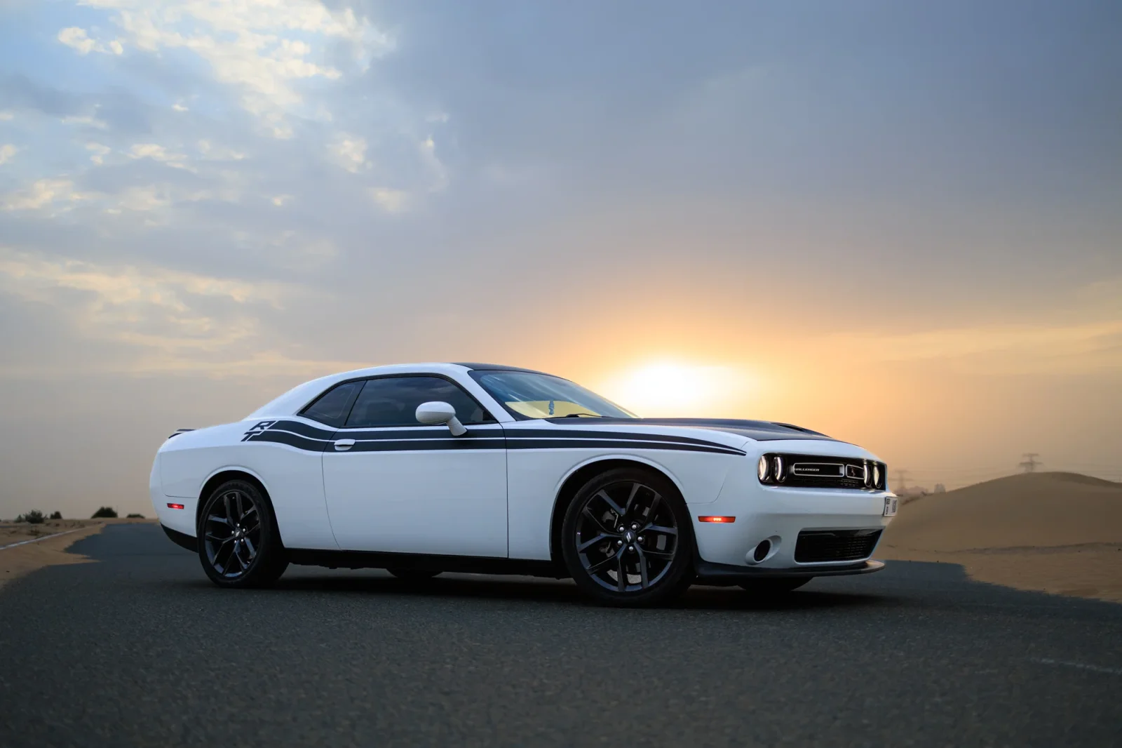 Loyer Dodge Challenger R/T Blanc 2022 en Abou Dabi - 19 