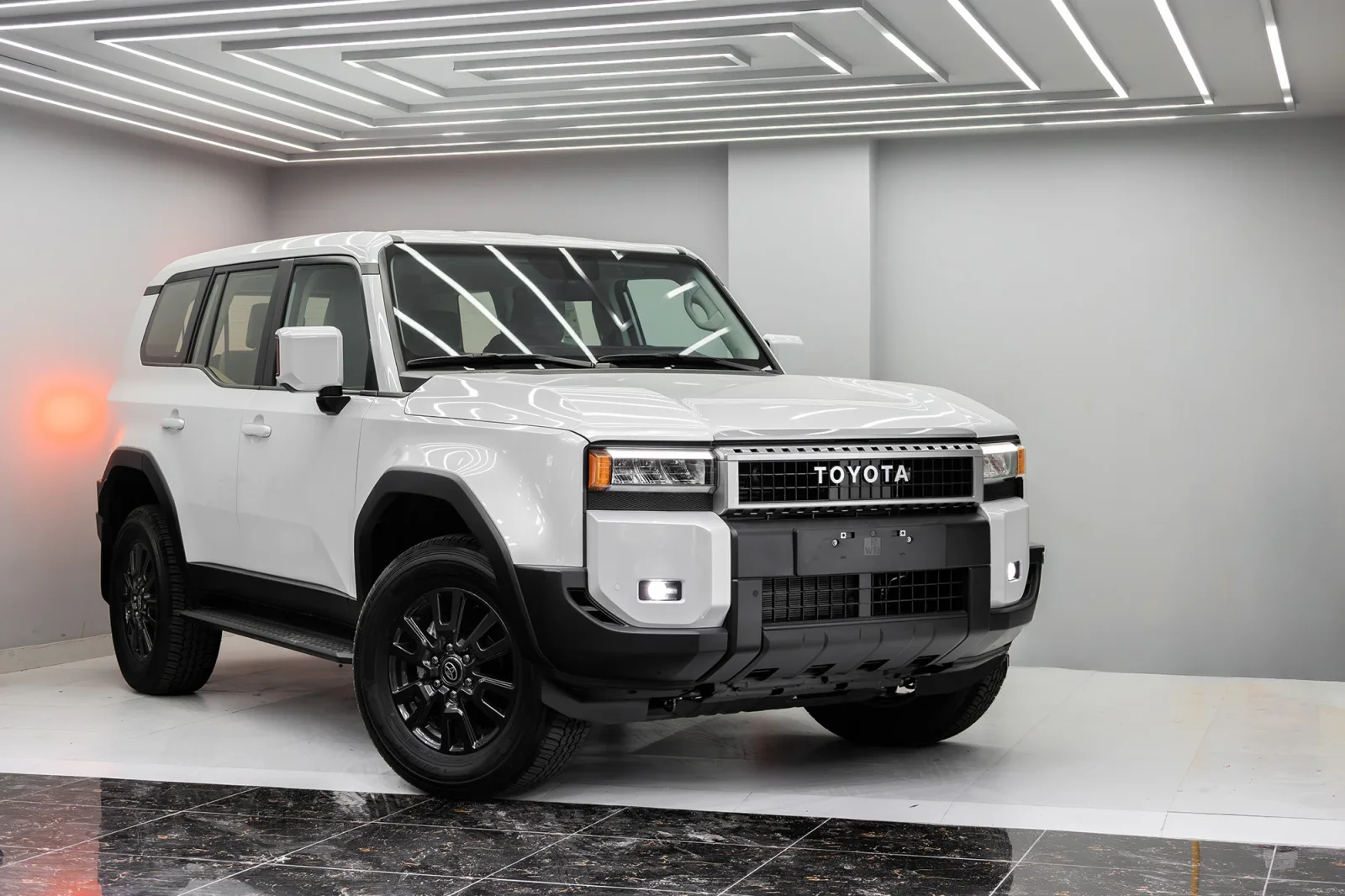 Rent Toyota Land Cruiser Prado 250 White 2025 in Abu Dhabi