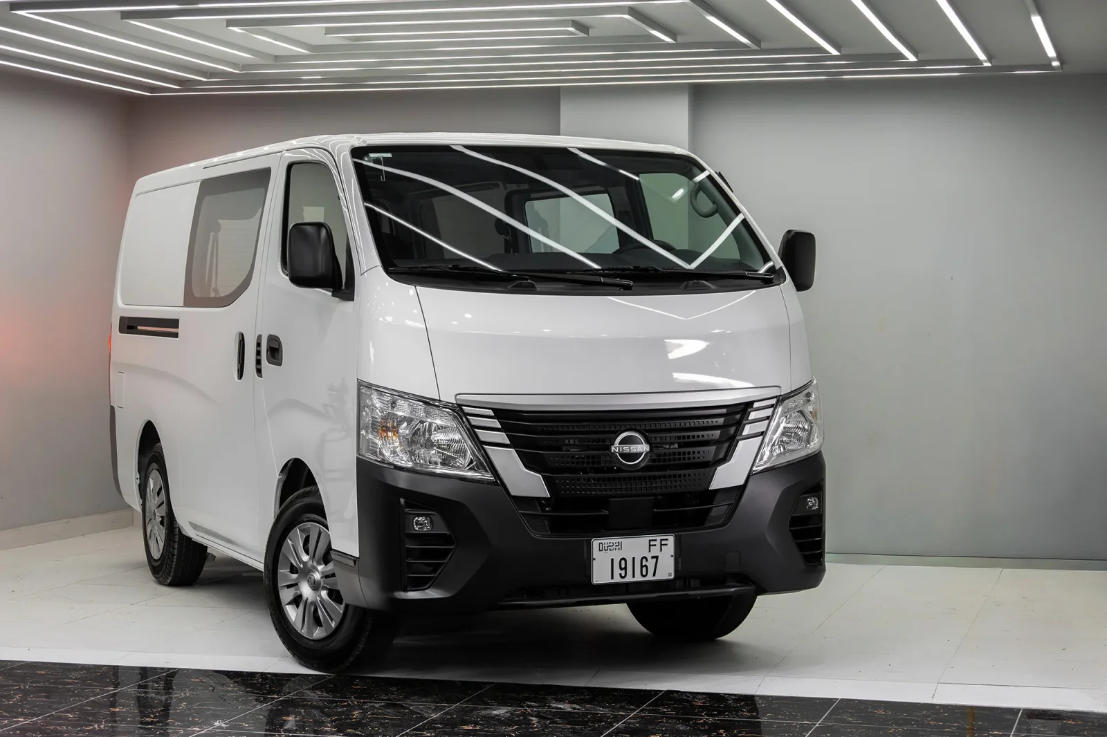 Rent Nissan Urvan  White 2025 in Abu Dhabi