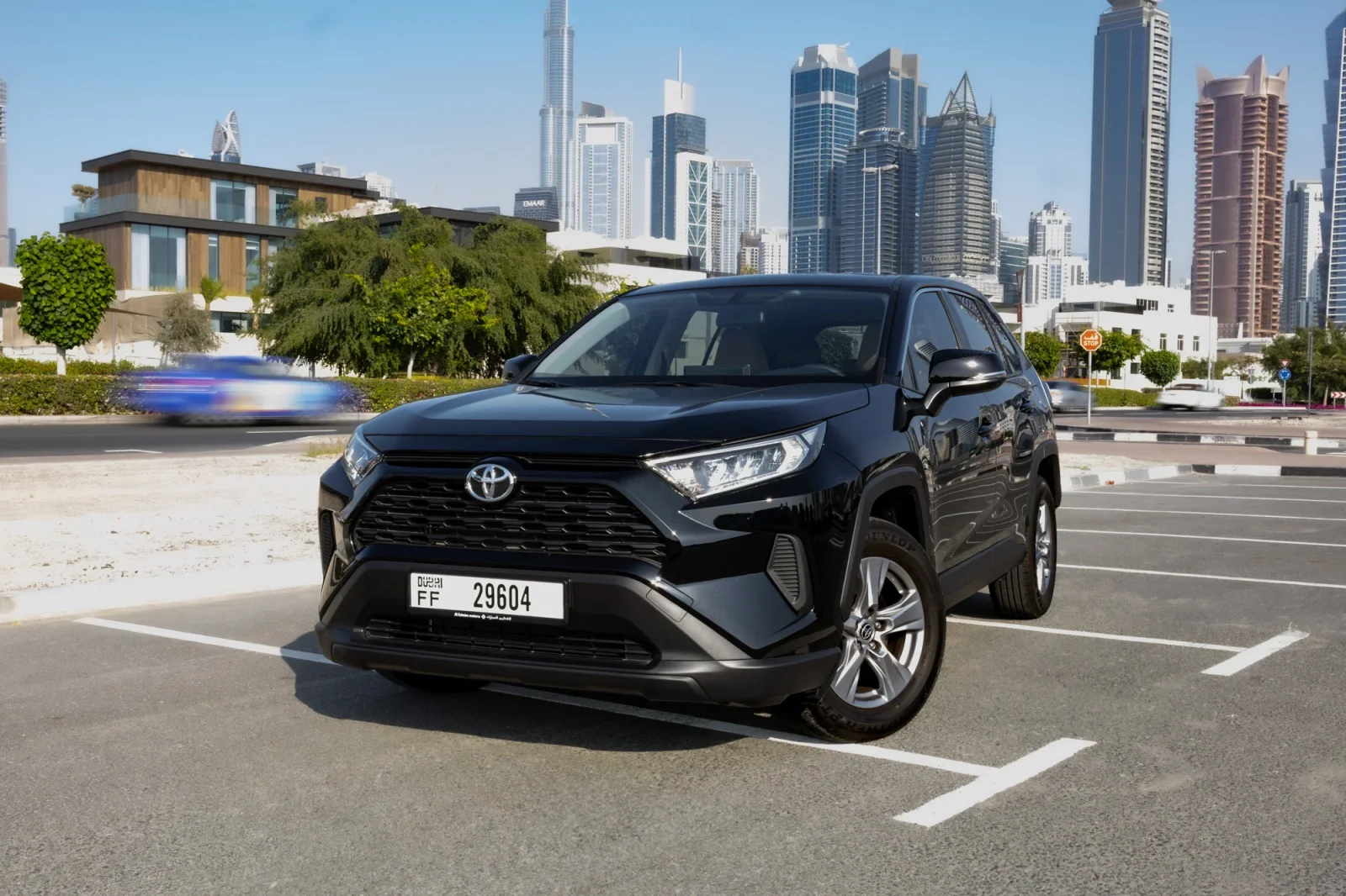 Rent Toyota RAV4  Black 2025 in Abu Dhabi - 13 