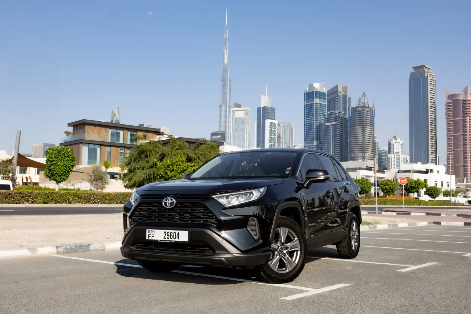 Rent Toyota RAV4  Black 2025 in Abu Dhabi