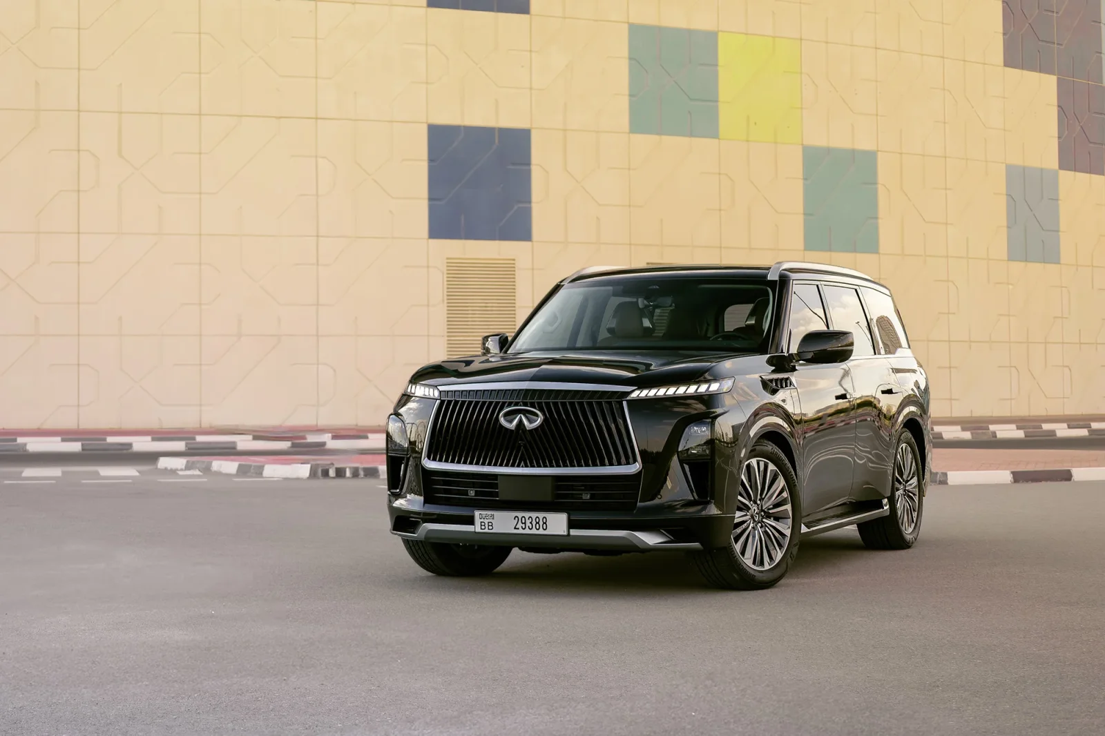 Rent Infiniti QX80  Black 2025 in Abu Dhabi - 2 