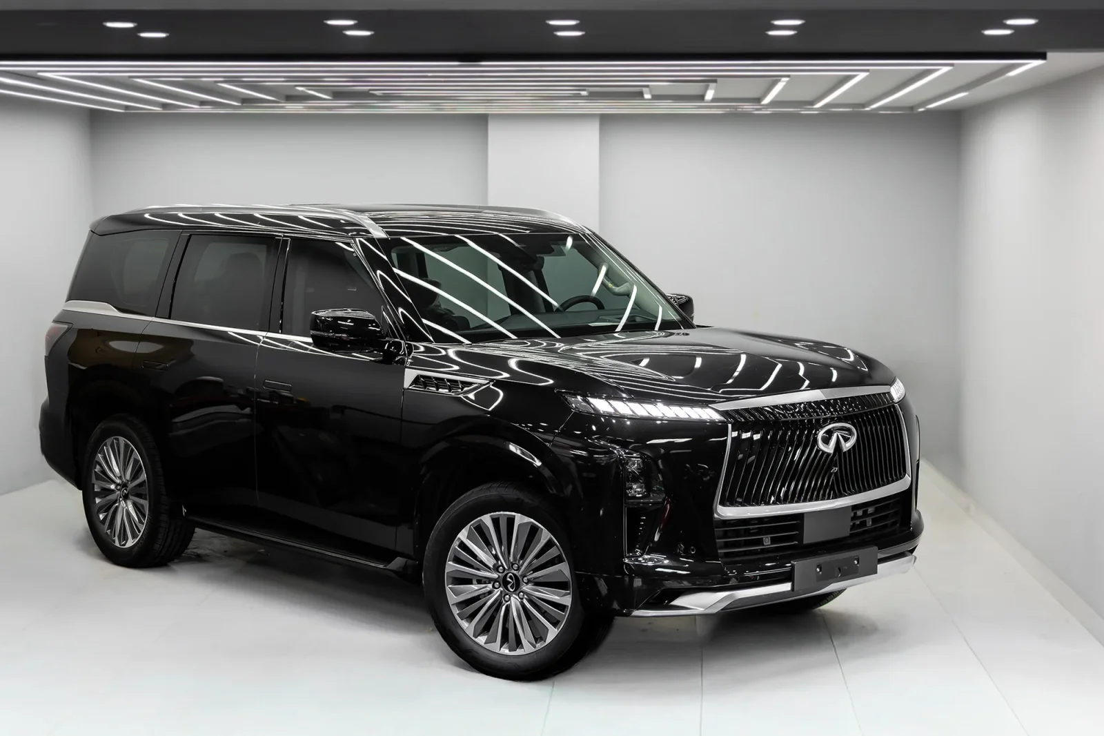 Rent Infiniti QX80  Black 2025 in Abu Dhabi