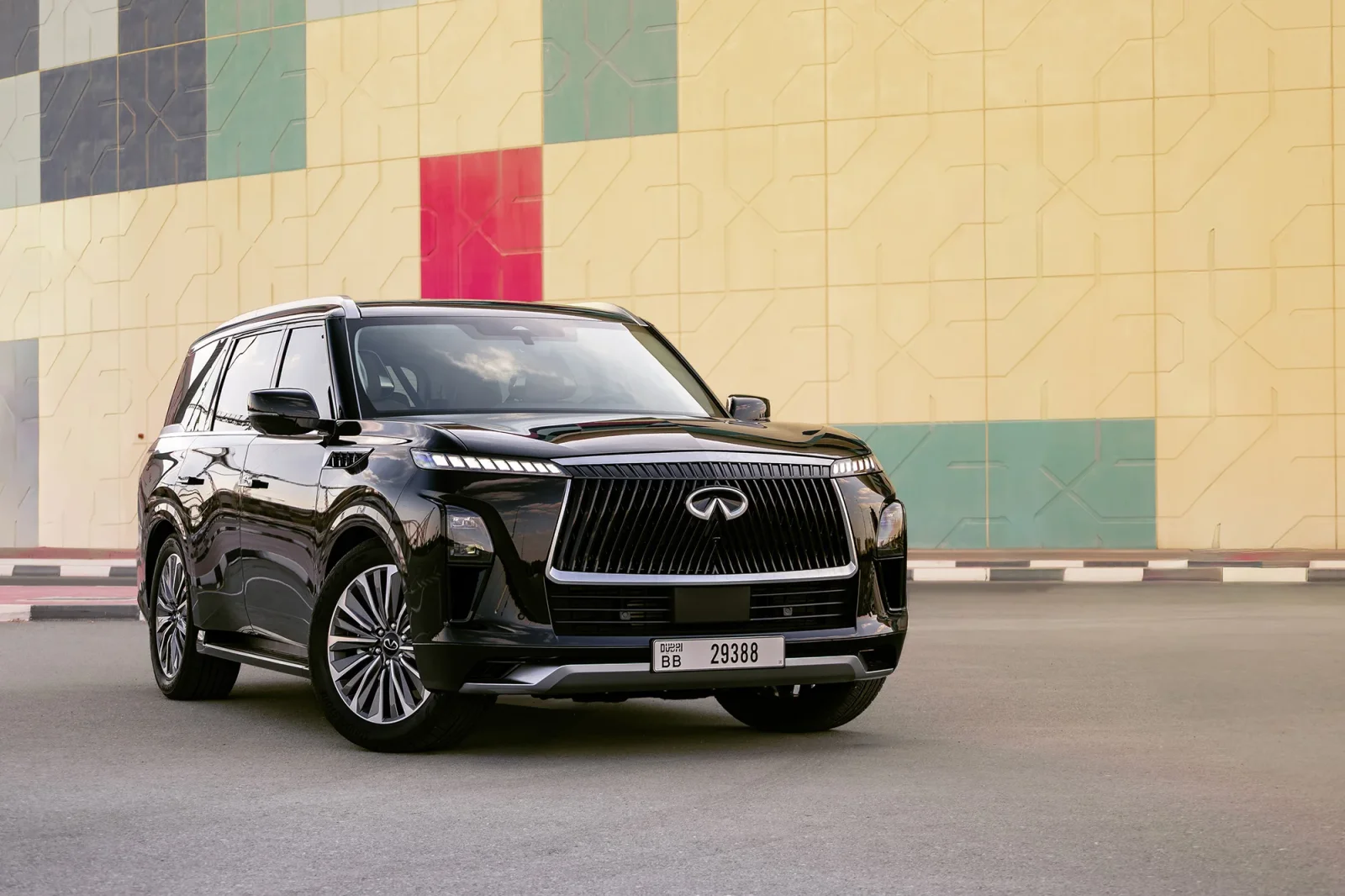 Rent Infiniti QX80  Black 2025 in Abu Dhabi