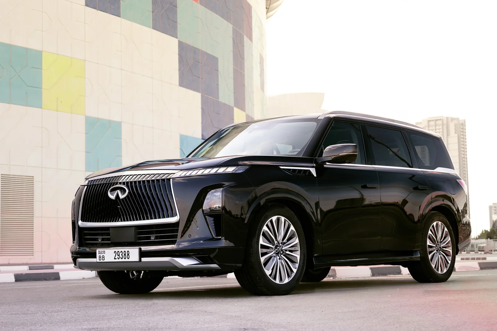 Rent Infiniti QX80  Black 2025 in Abu Dhabi - 10 