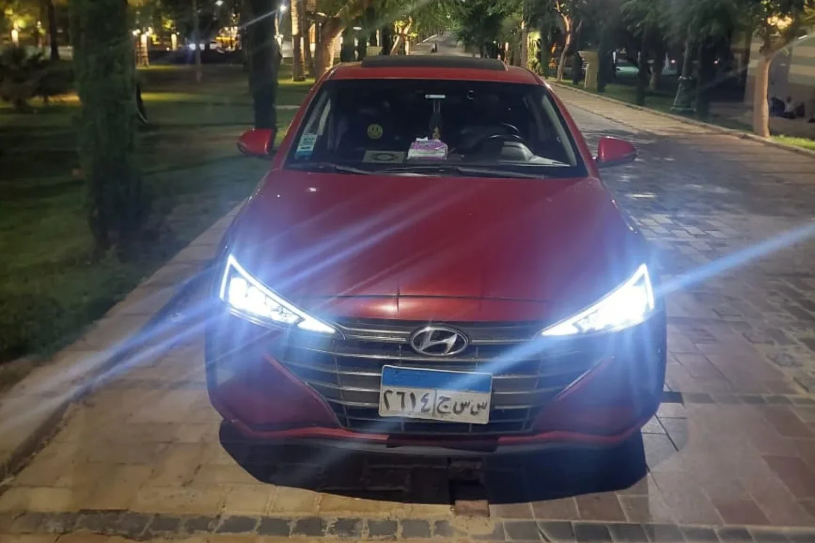 Rent Hyundai Elantra AD Red 2023 in Cairo