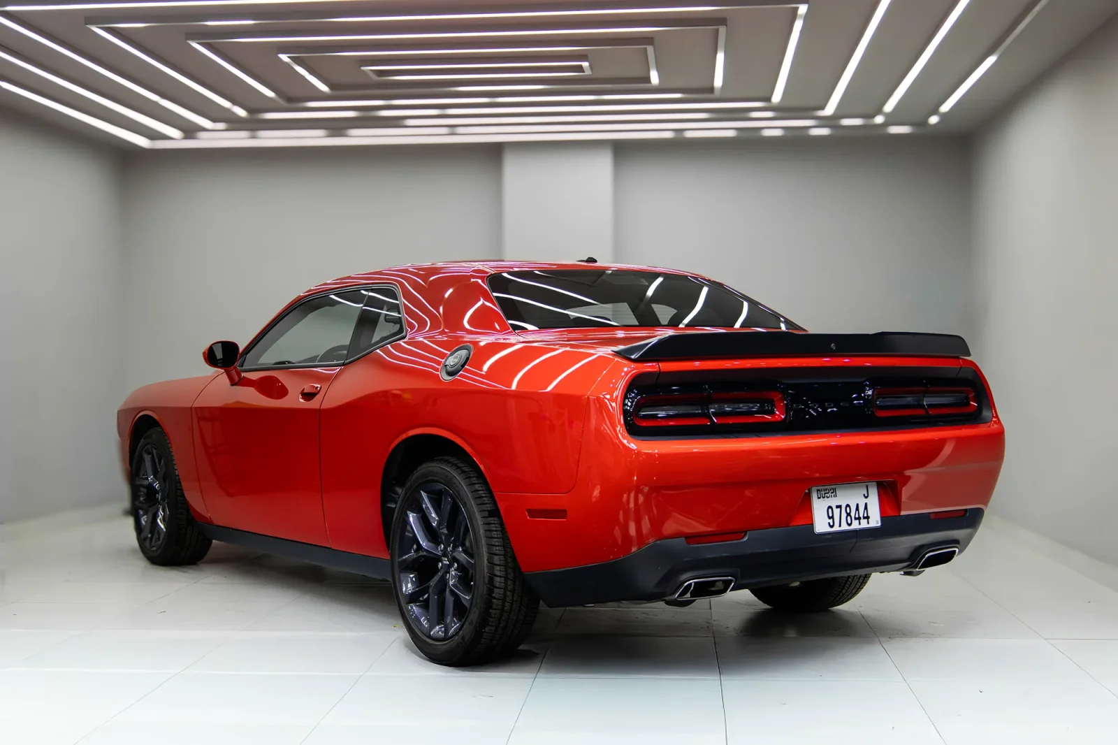 Rent Dodge Challenger  Red 2023 in Abu Dhabi - 4 