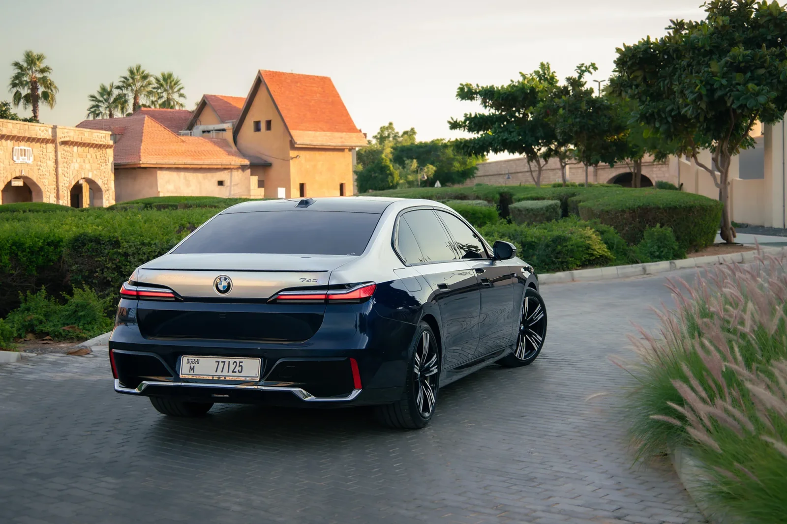 Rent BMW 7-Series 740i Individual Blue 2023 in Abu Dhabi - 16 