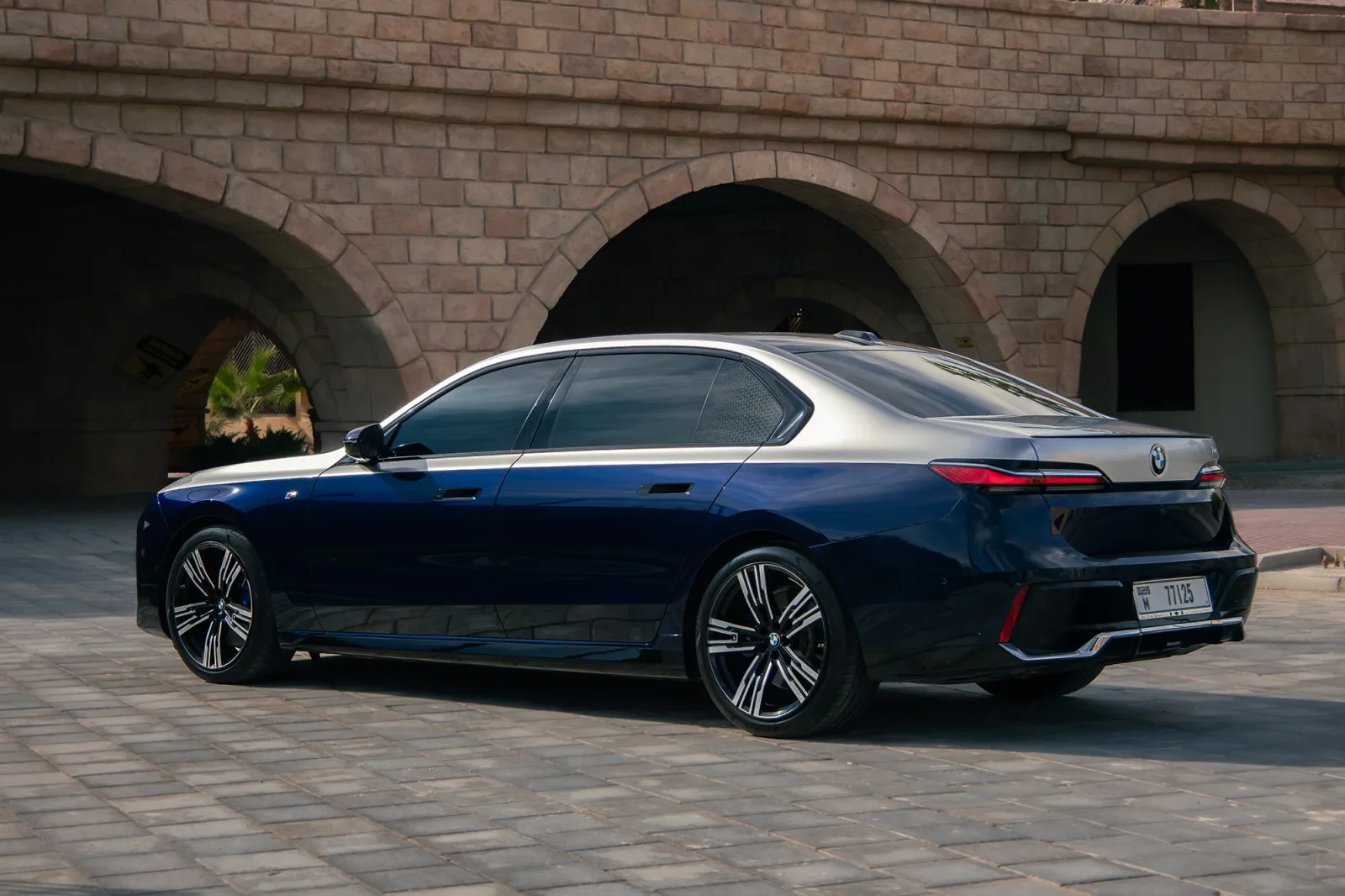 Rent BMW 7-Series 740i Individual Blue 2023 in Abu Dhabi - 8 