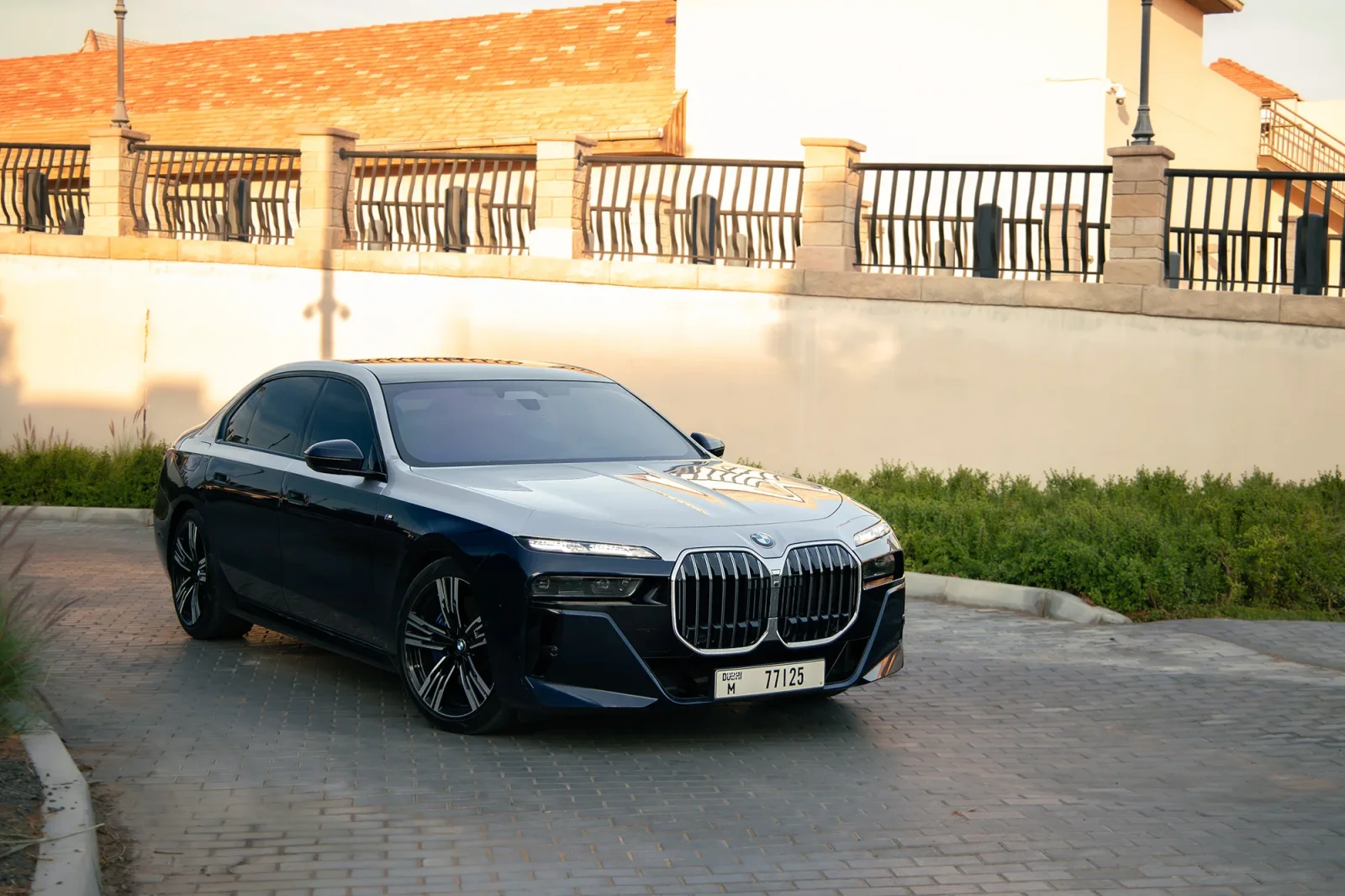 Rent BMW 7-Series 740i Individual Blue 2023 in Abu Dhabi - 10 