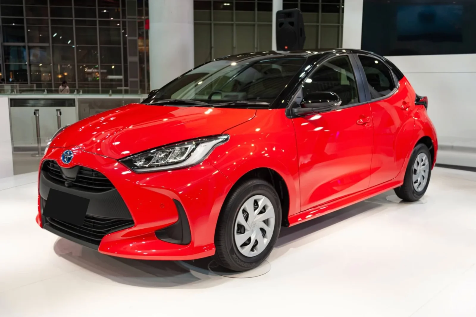 Rent Toyota Yaris  Red 2021 in Abu Dhabi