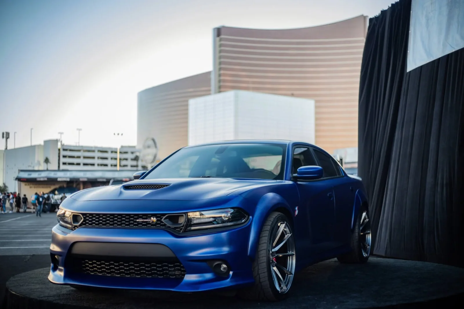 Rent Dodge Charger Widebody Blue 2022 in Abu Dhabi - 2 