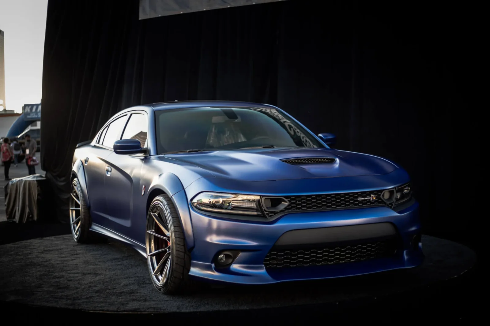 Rent Dodge Charger Widebody Blue 2022 in Abu Dhabi