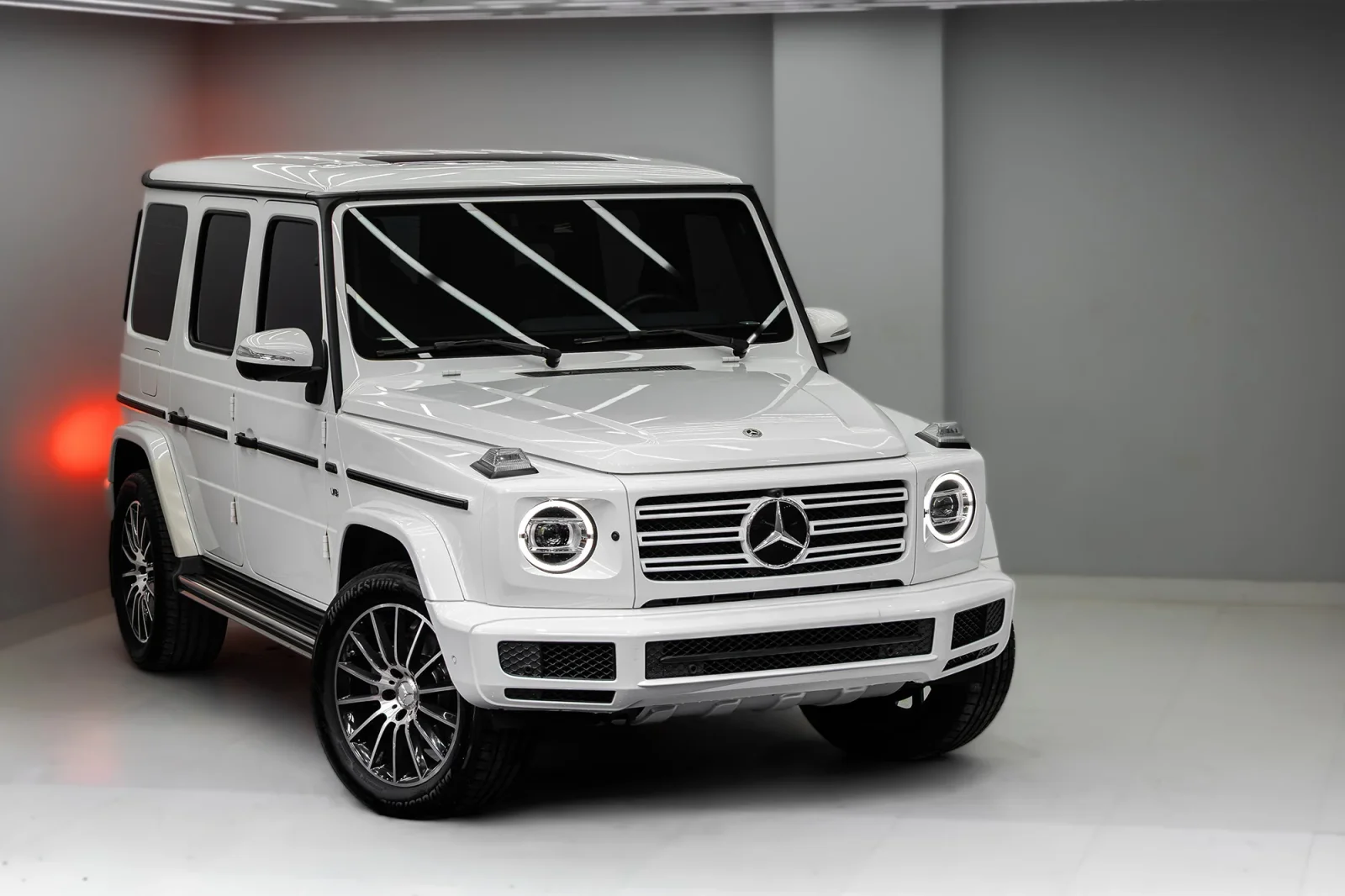Rent Mercedes-Benz G-Class 500 White 2022 in Abu Dhabi