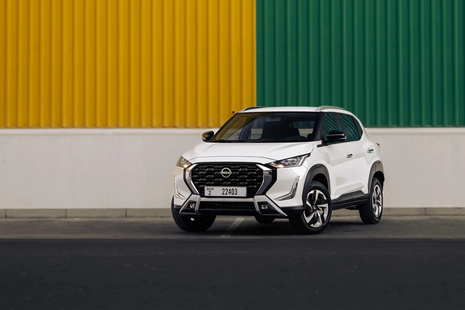 Rent Nissan Magnite  White 2025 in Abu Dhabi