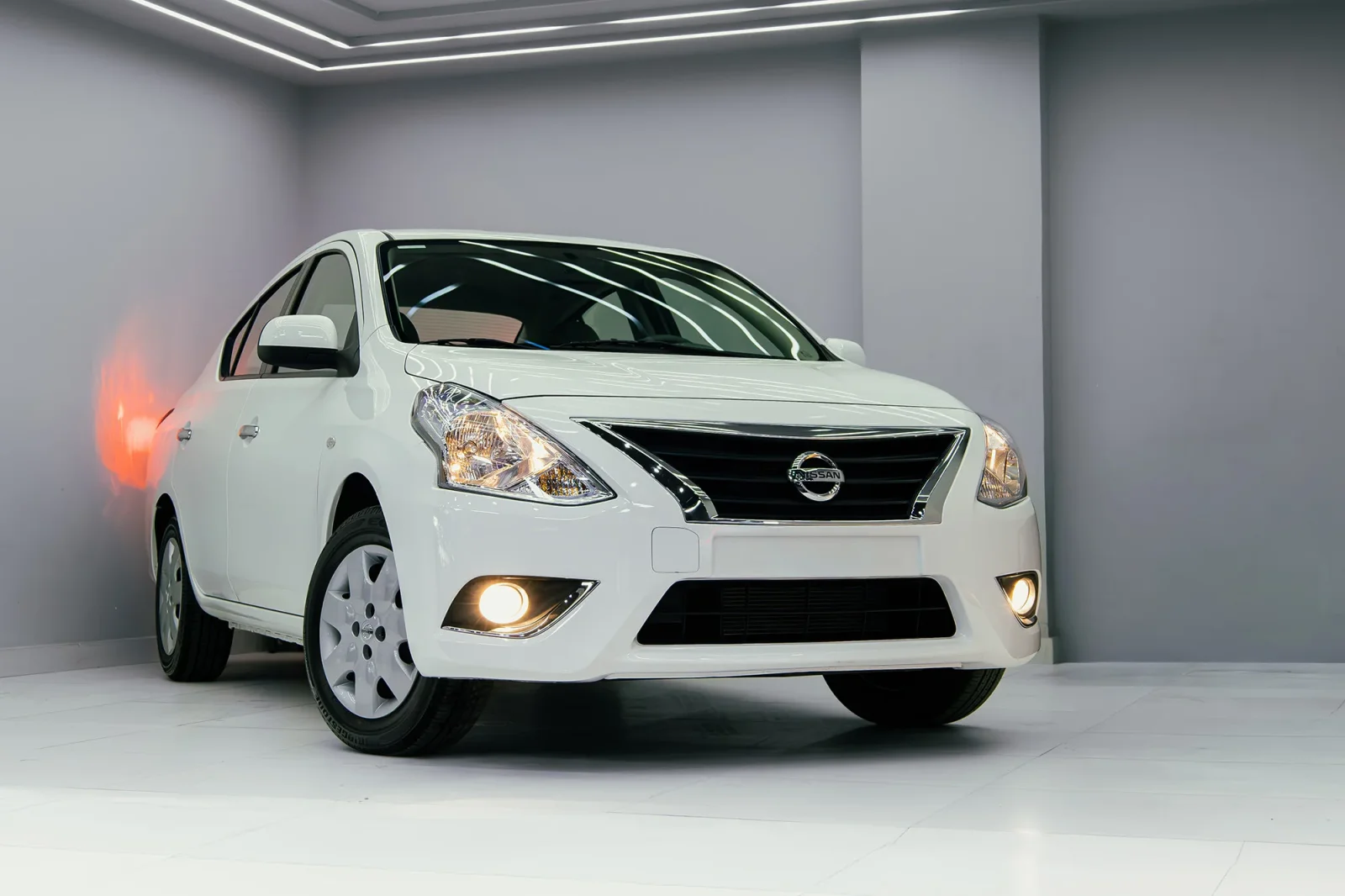 Rent Nissan Sunny  White 2025 in Abu Dhabi