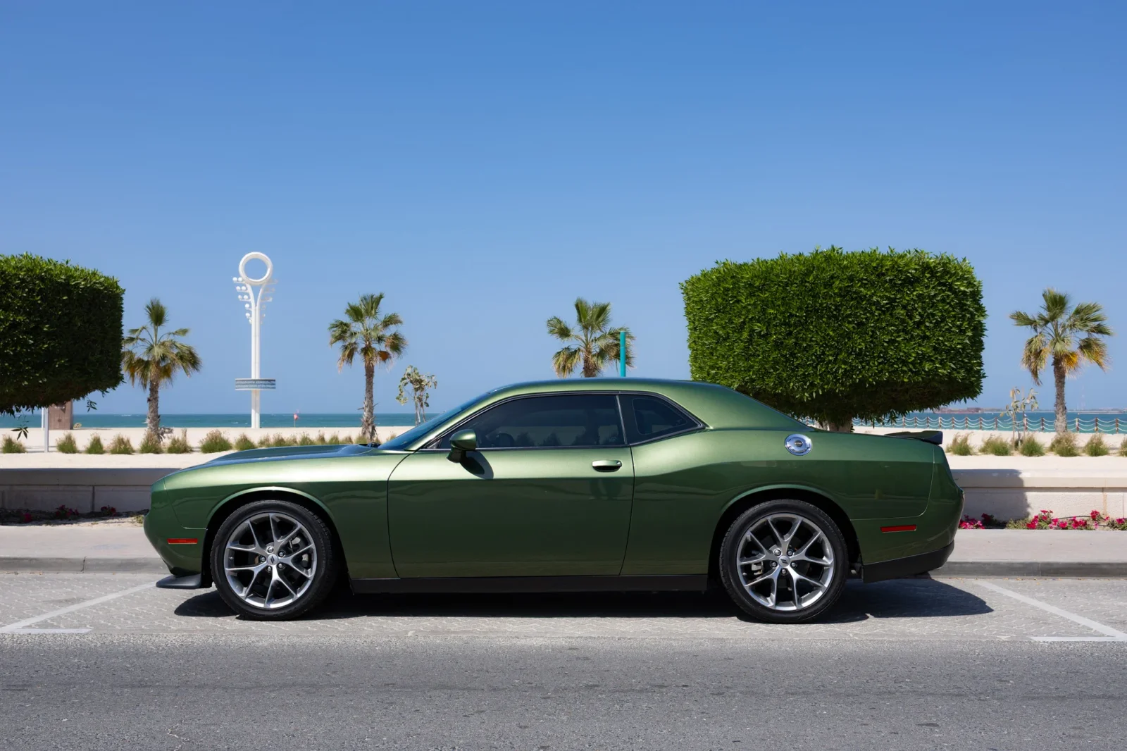 Loyer Dodge Challenger GT Vert 2023 en Abou Dabi - 9 