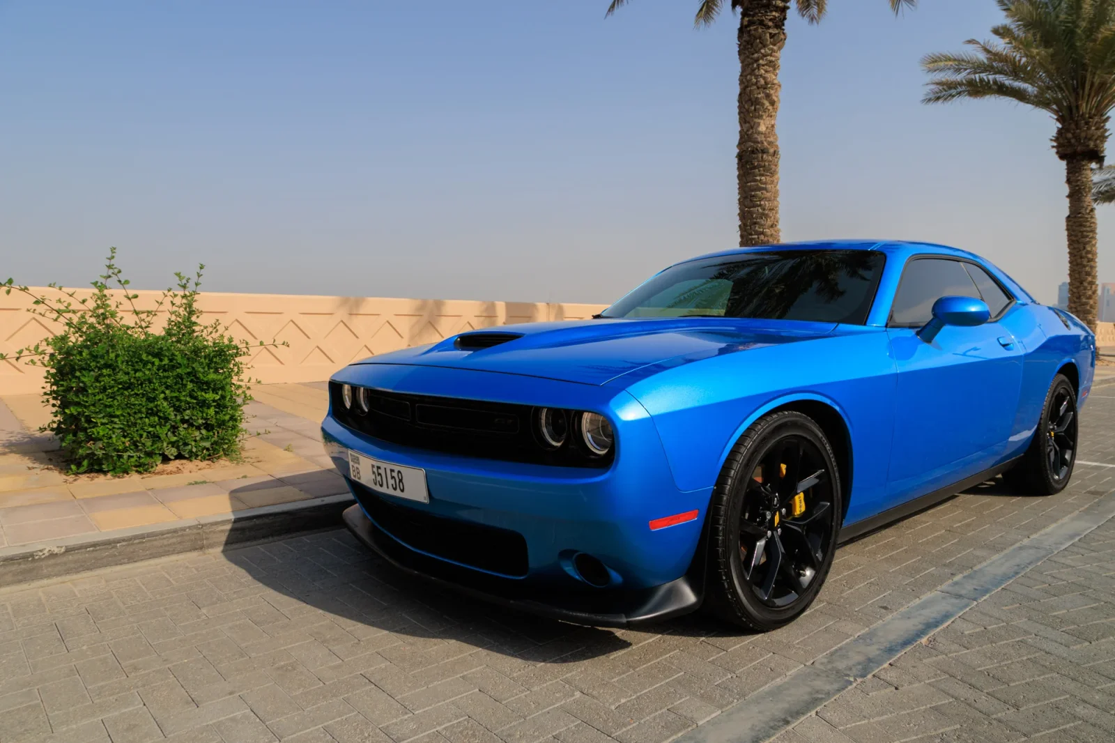 Rent Dodge Challenger GT Blue 2023 in Abu Dhabi - 2 