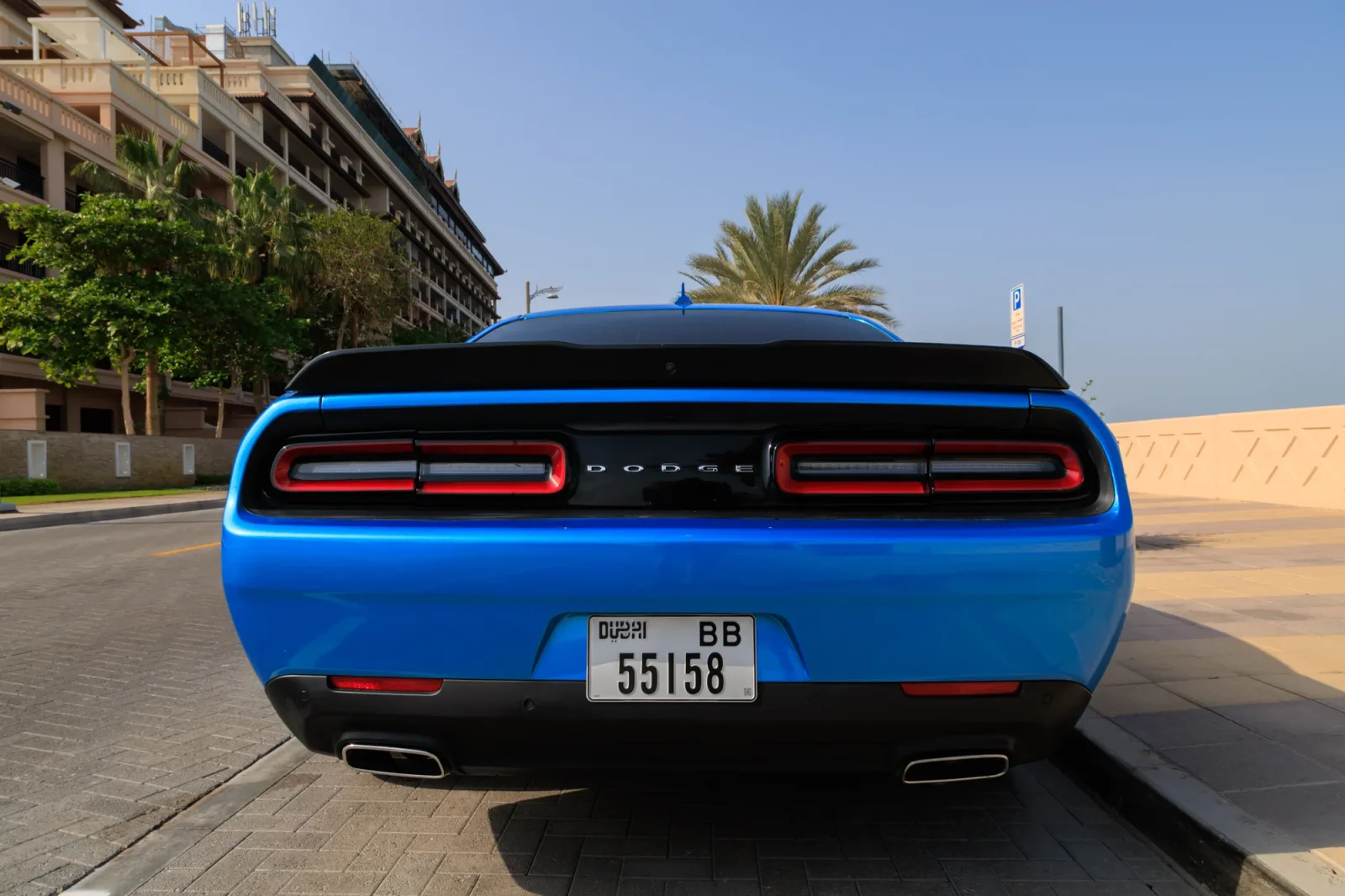 Rent Dodge Challenger GT Blue 2023 in Abu Dhabi - 10 