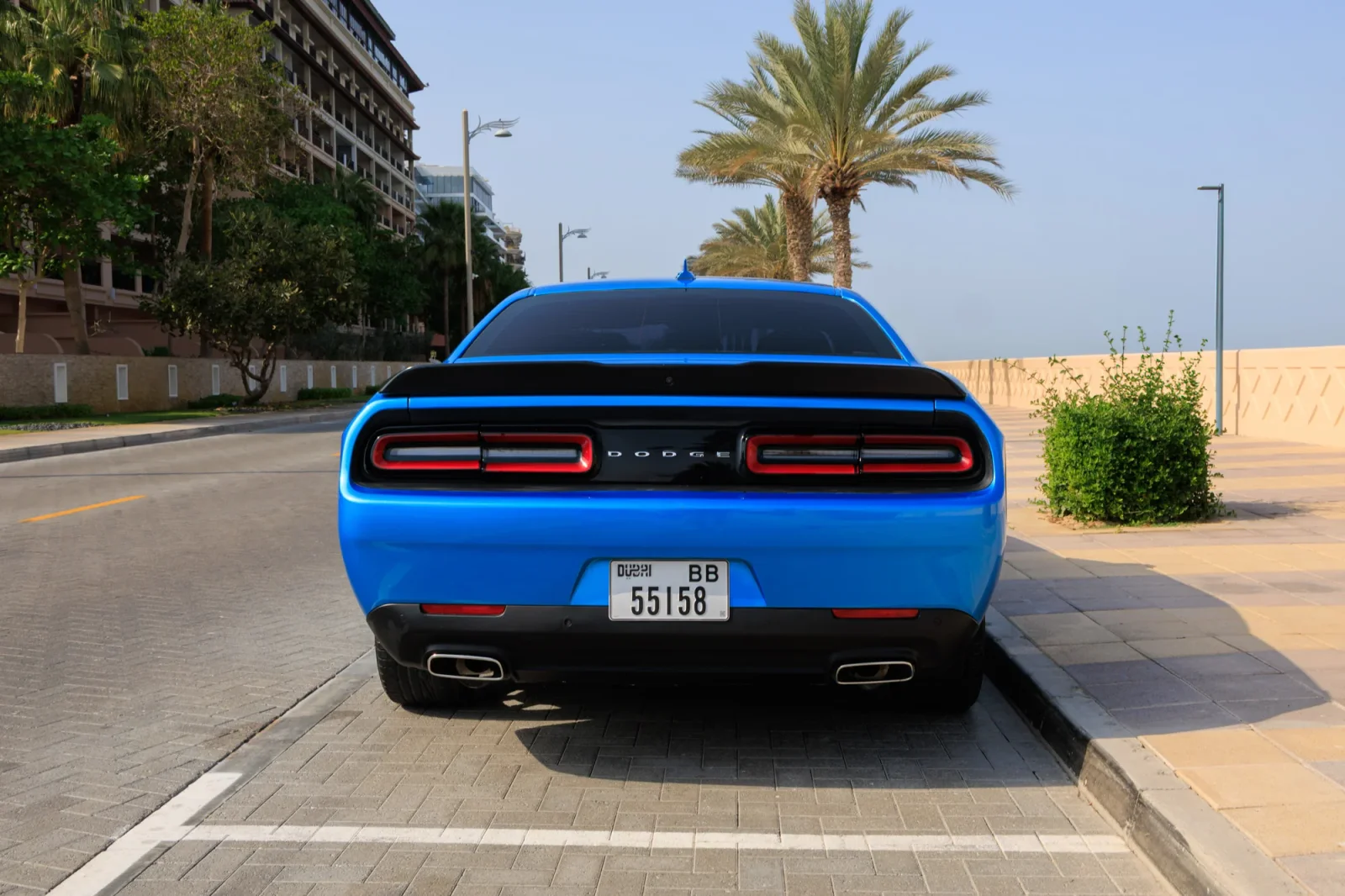 Rent Dodge Challenger GT Blue 2023 in Abu Dhabi - 8 