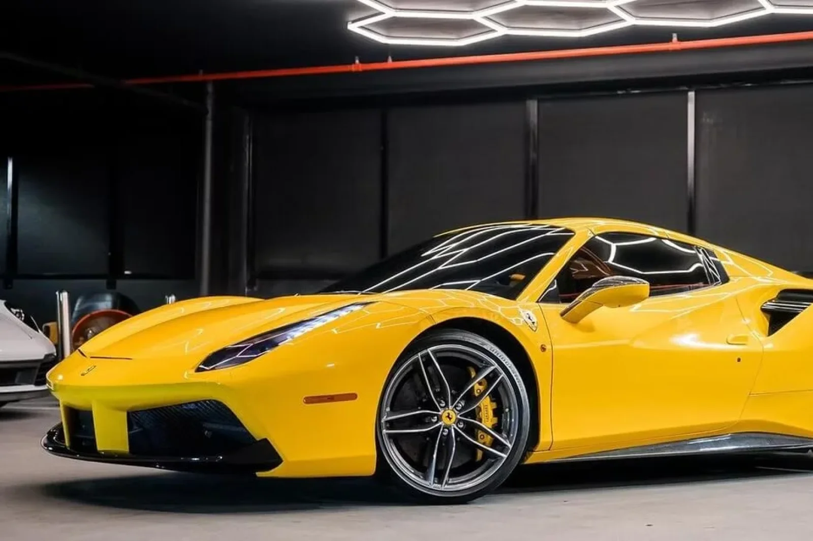 Rent Ferrari 488  Yellow 2018 in Miami - 11 