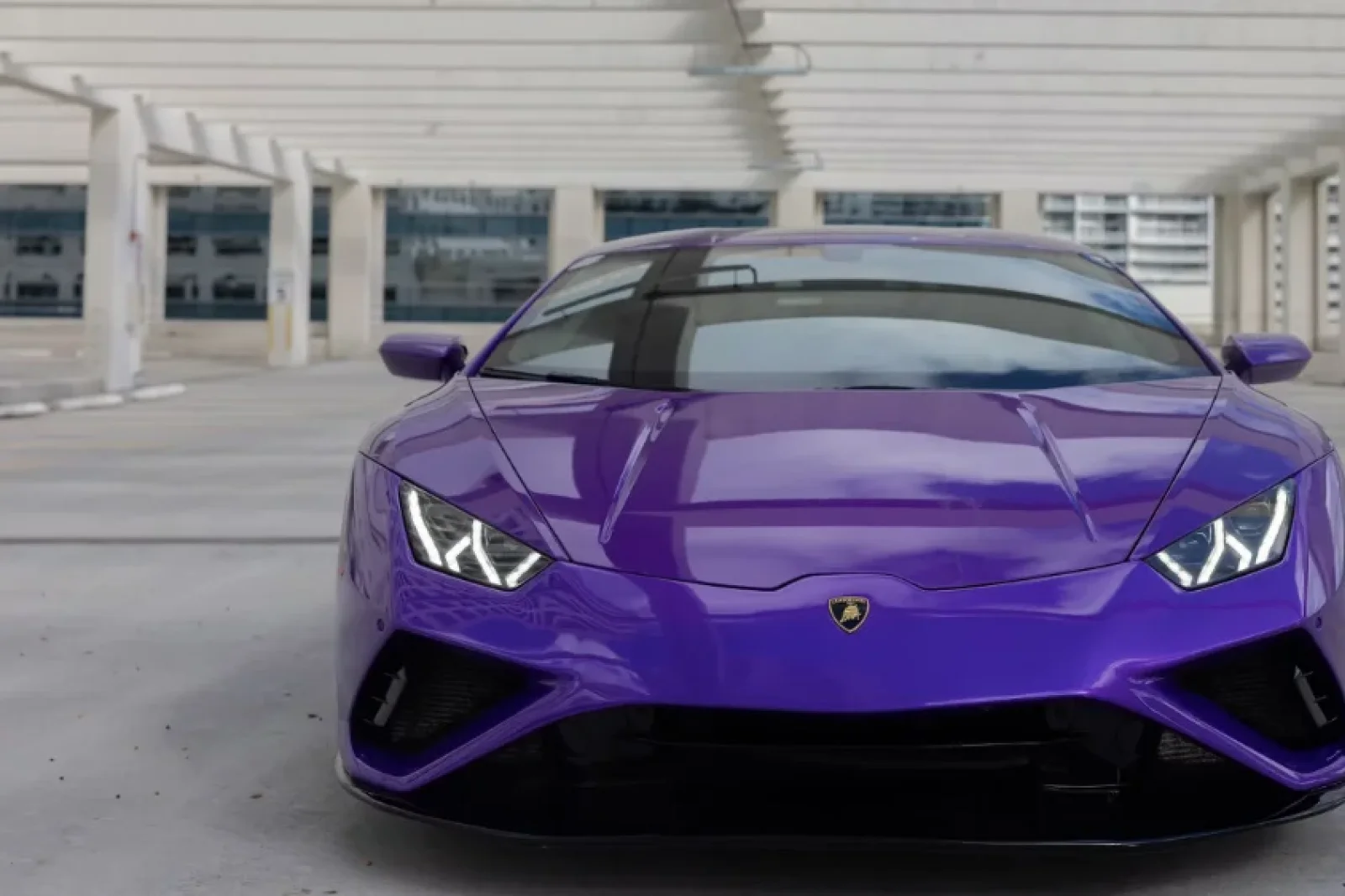 Affitto Lamborghini Huracan EVO Viola 2025 in Miami - 2 
